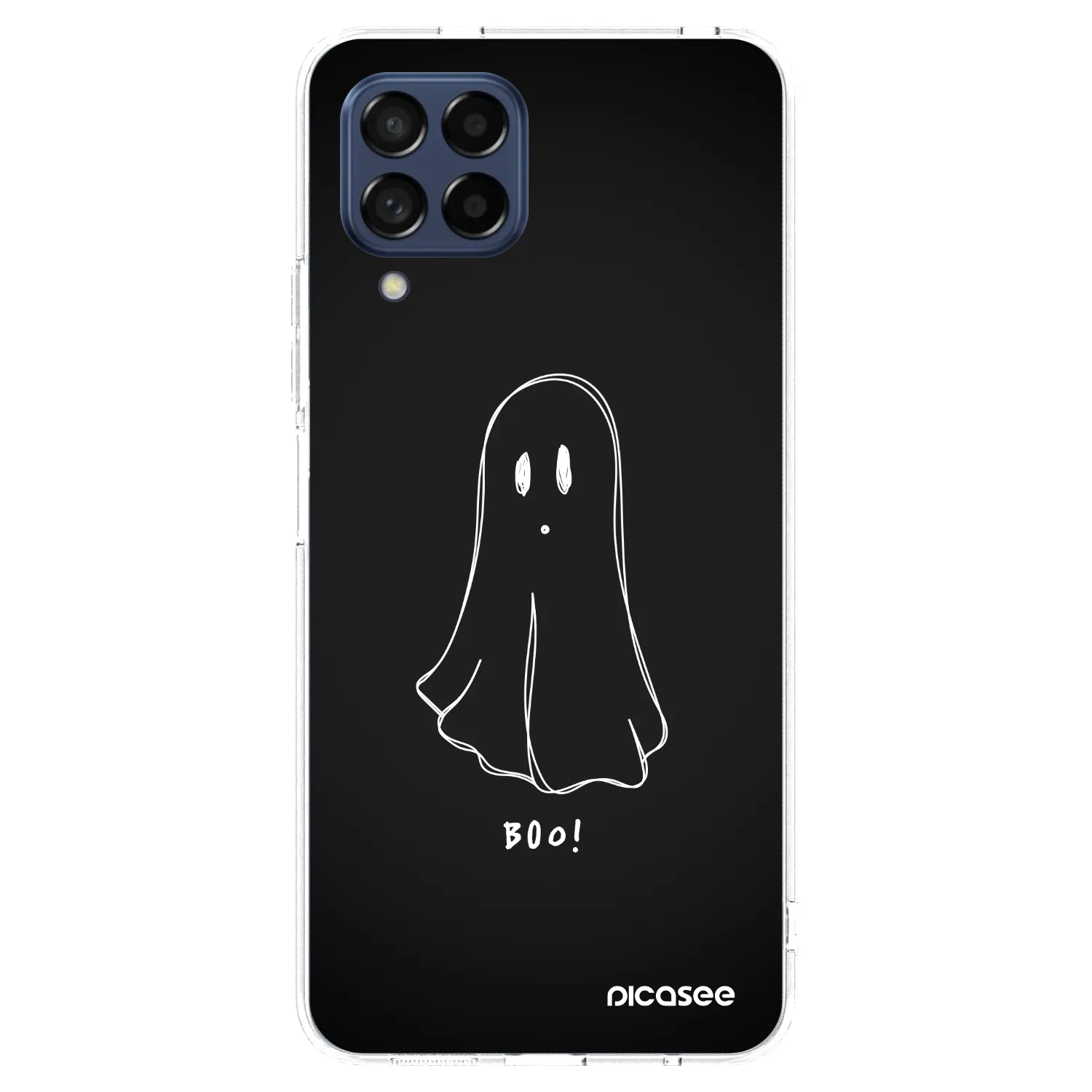 Picasee Samsung Galaxy M53 5G Hülle - Transparentes Silikon - Ghost 2