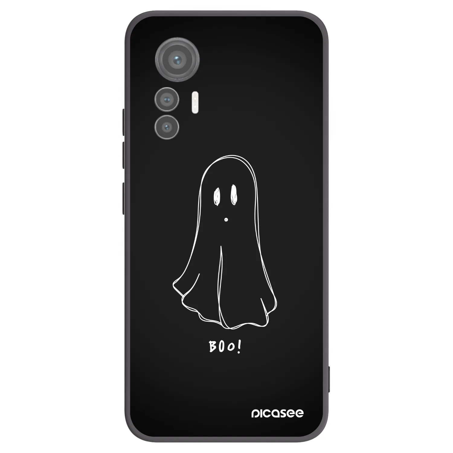 Picasee Xiaomi 12 Lite Hülle - Schwarzes Silikon - Ghost 2