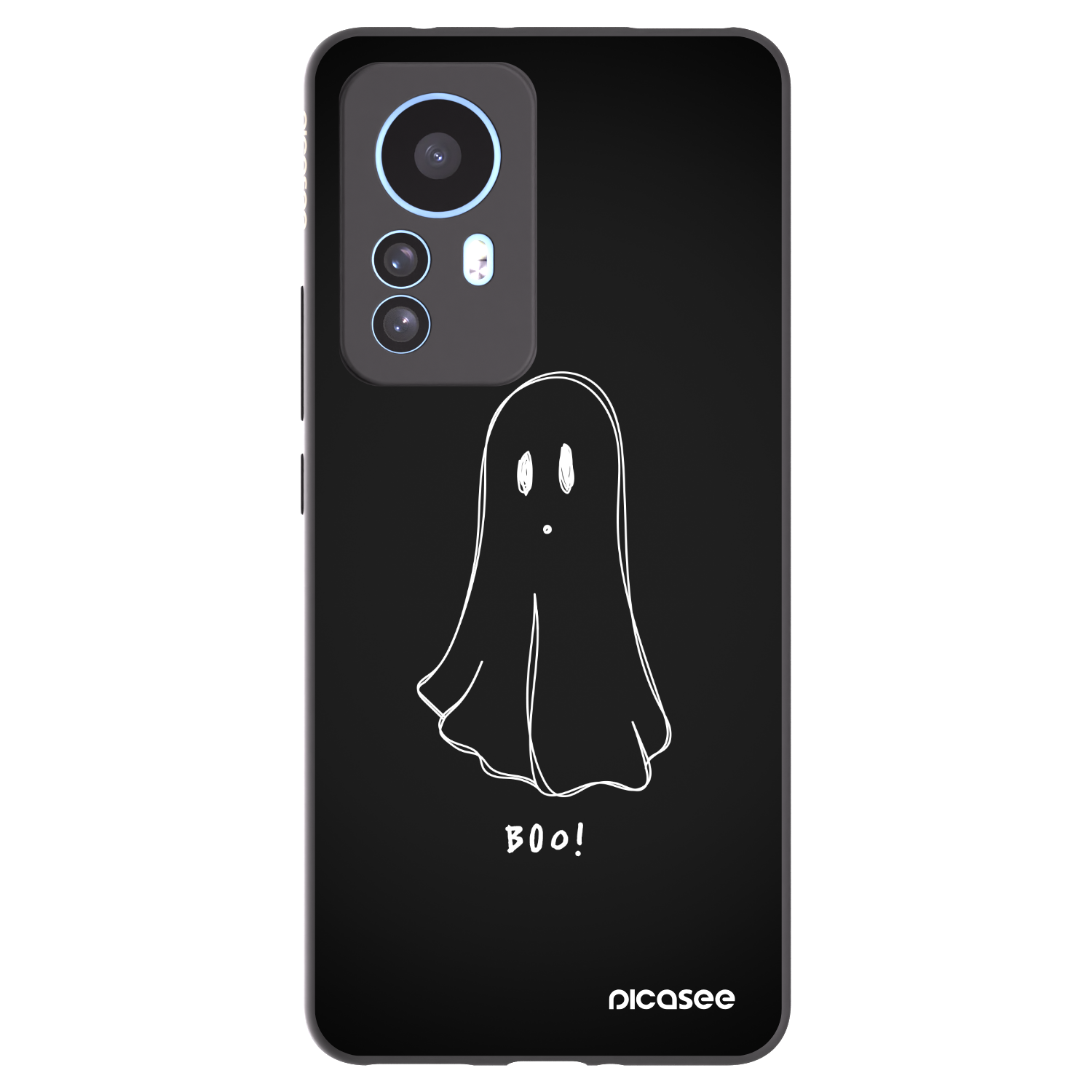 Picasee Xiaomi 12T Pro Hülle - Schwarzes Silikon - Ghost 2