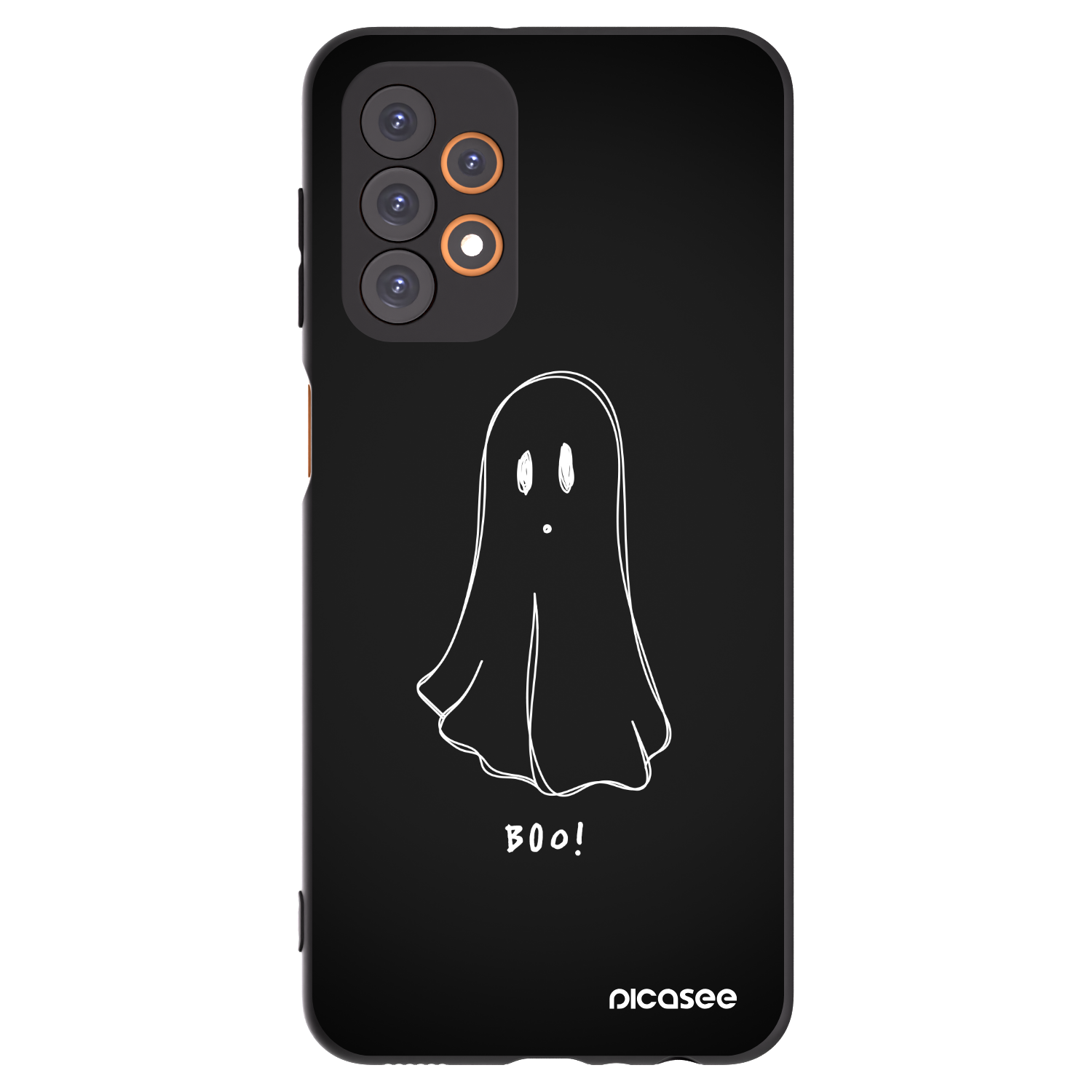 Picasee Samsung Galaxy A23 A235F 4G Hülle - Schwarzes Silikon - Ghost 2