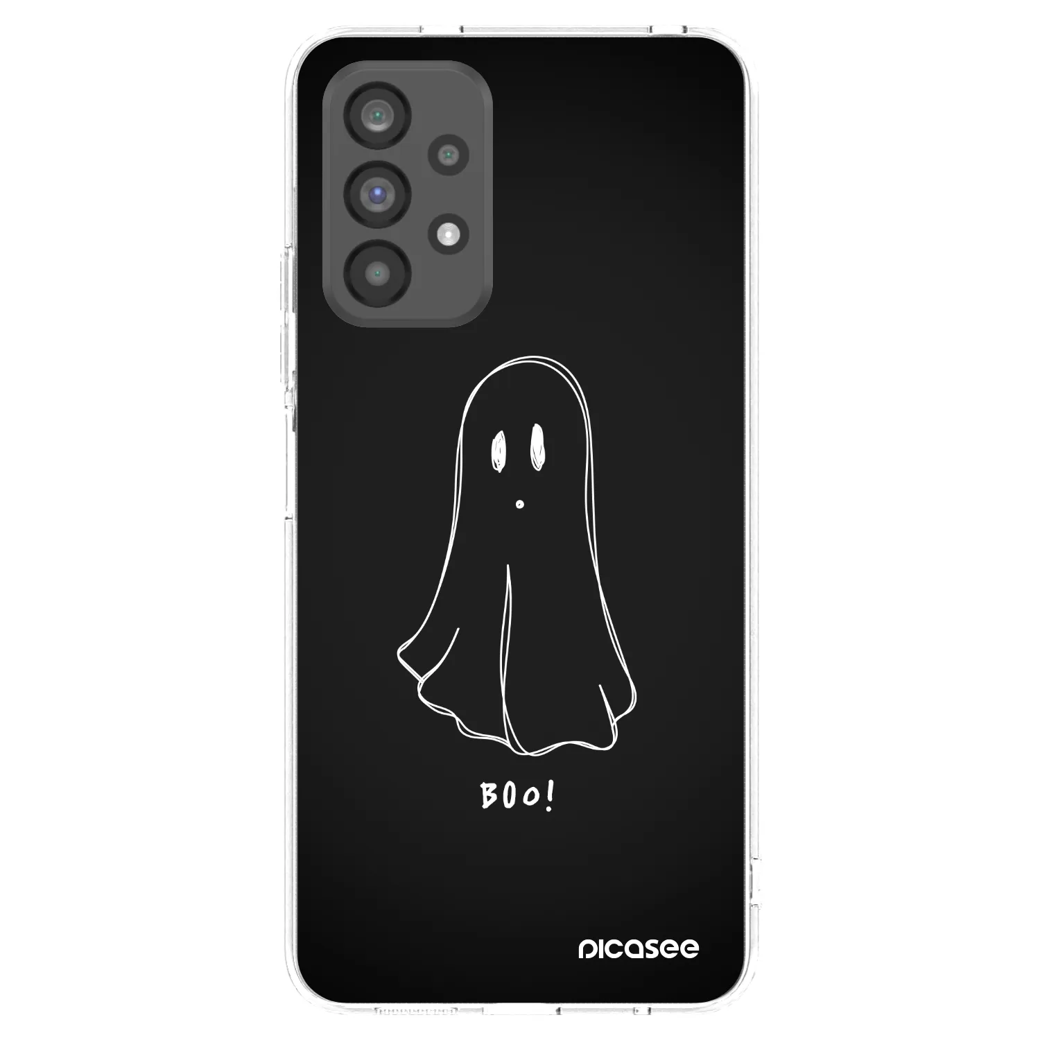 Picasee Samsung Galaxy A73 5G Hülle - Transparentes Silikon - Ghost 2