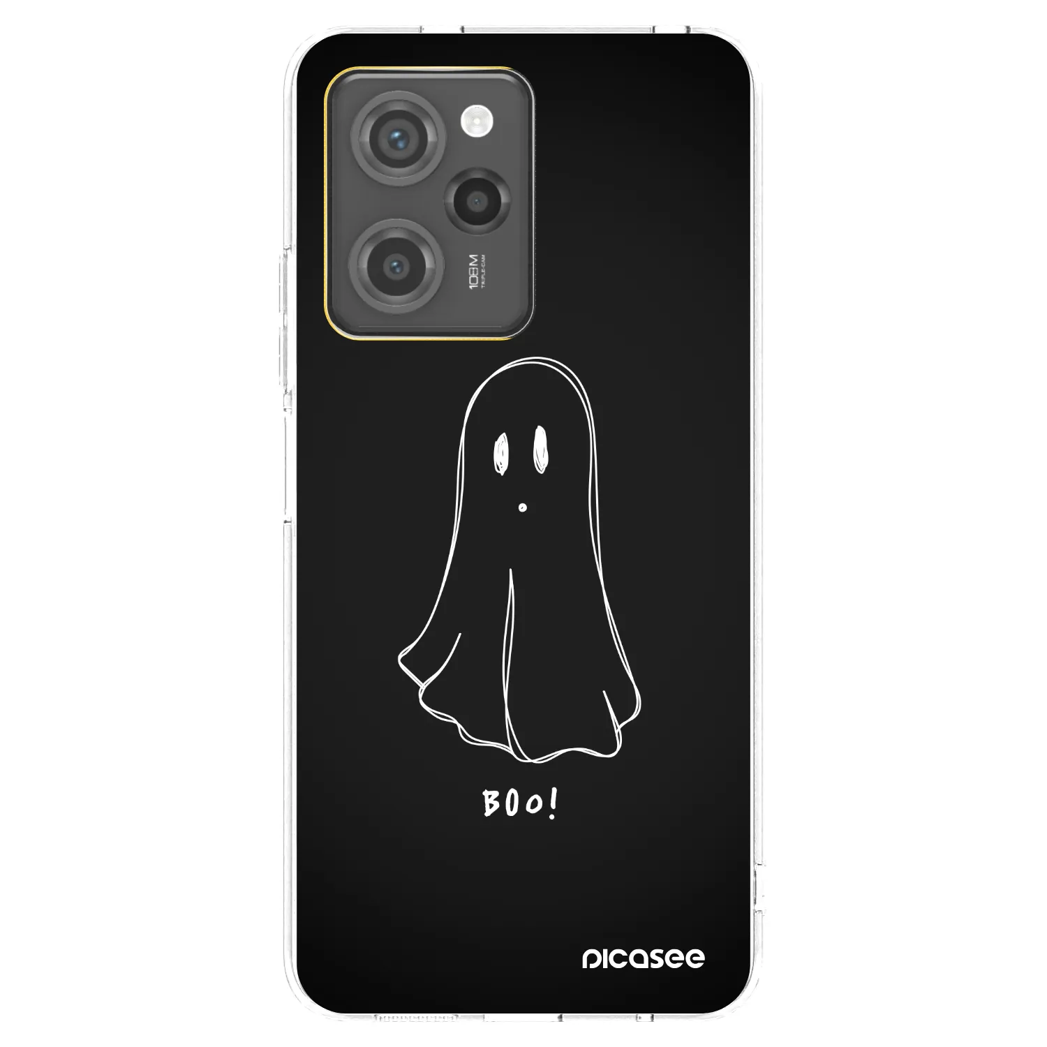 Picasee Xiaomi Poco X5 Pro Hülle - Schwarzes Silikon - Ghost 2