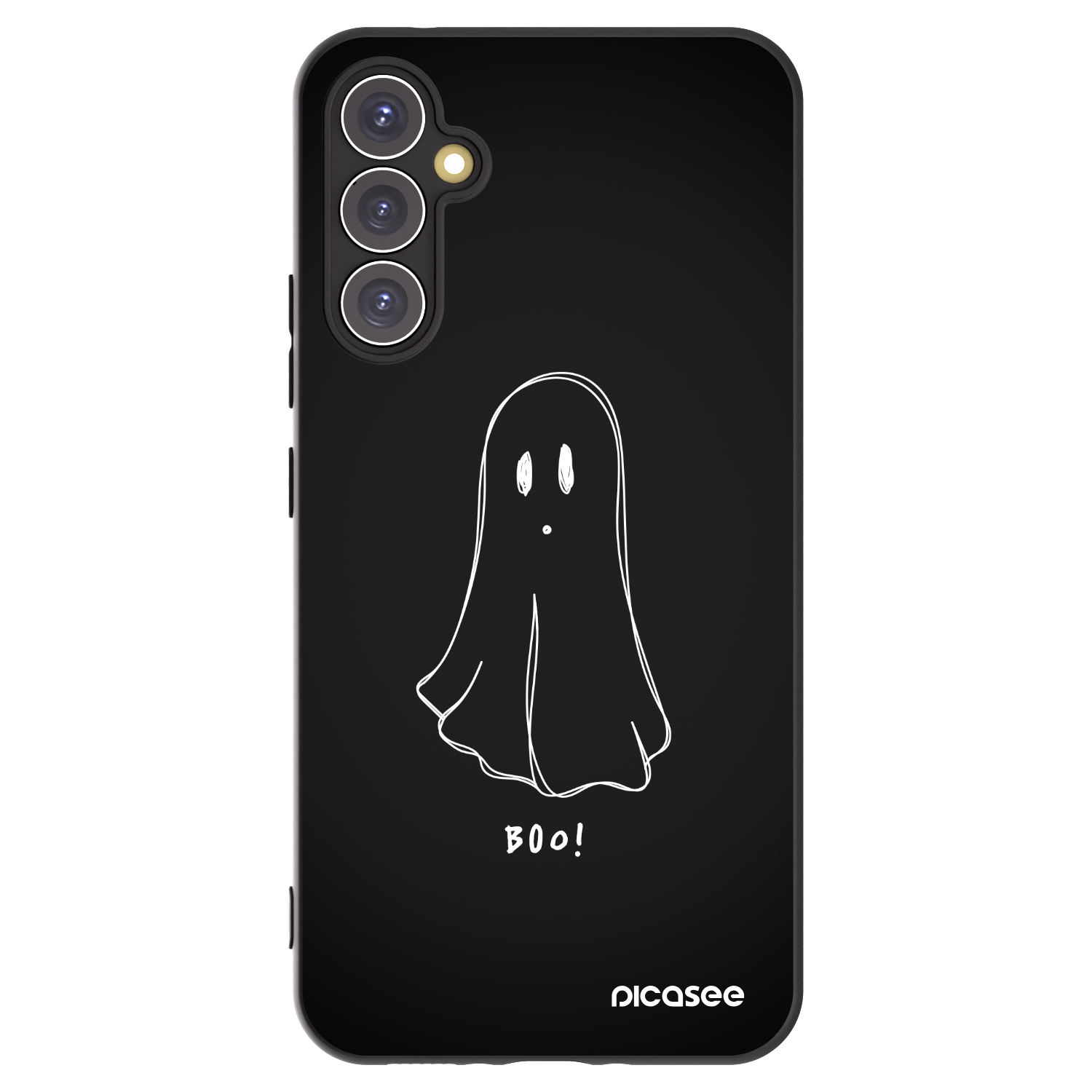 Picasee Samsung Galaxy A34 5G A346B Hülle - Schwarzes Silikon - Ghost 2