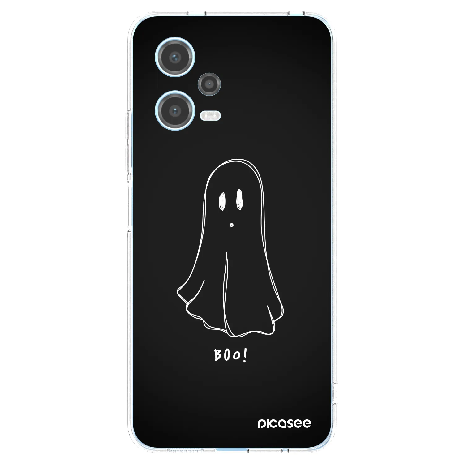 Picasee Xiaomi Redmi Note 12 5G Hülle - Transparentes Silikon - Ghost 2