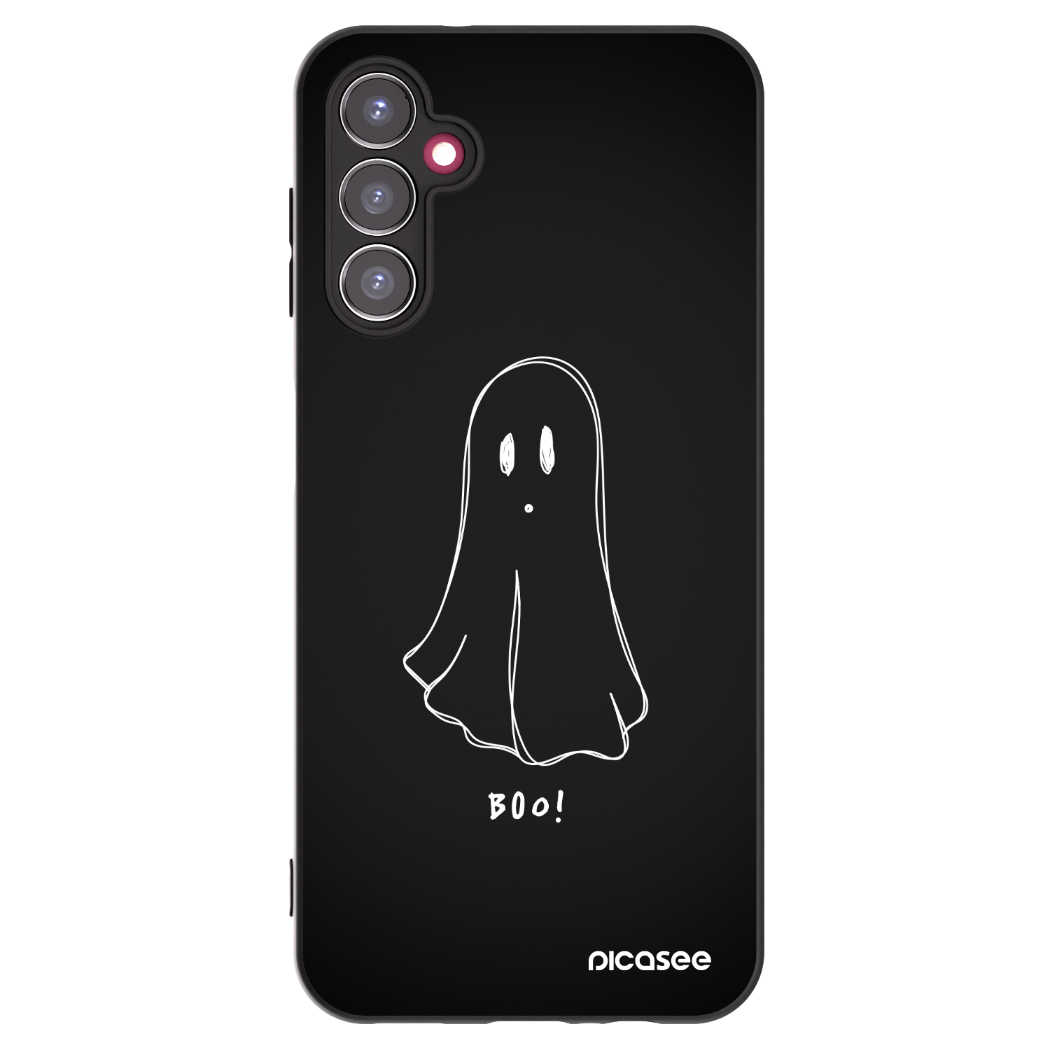 Picasee Samsung Galaxy A14 5G A146P Hülle - Schwarzes Silikon - Ghost 2