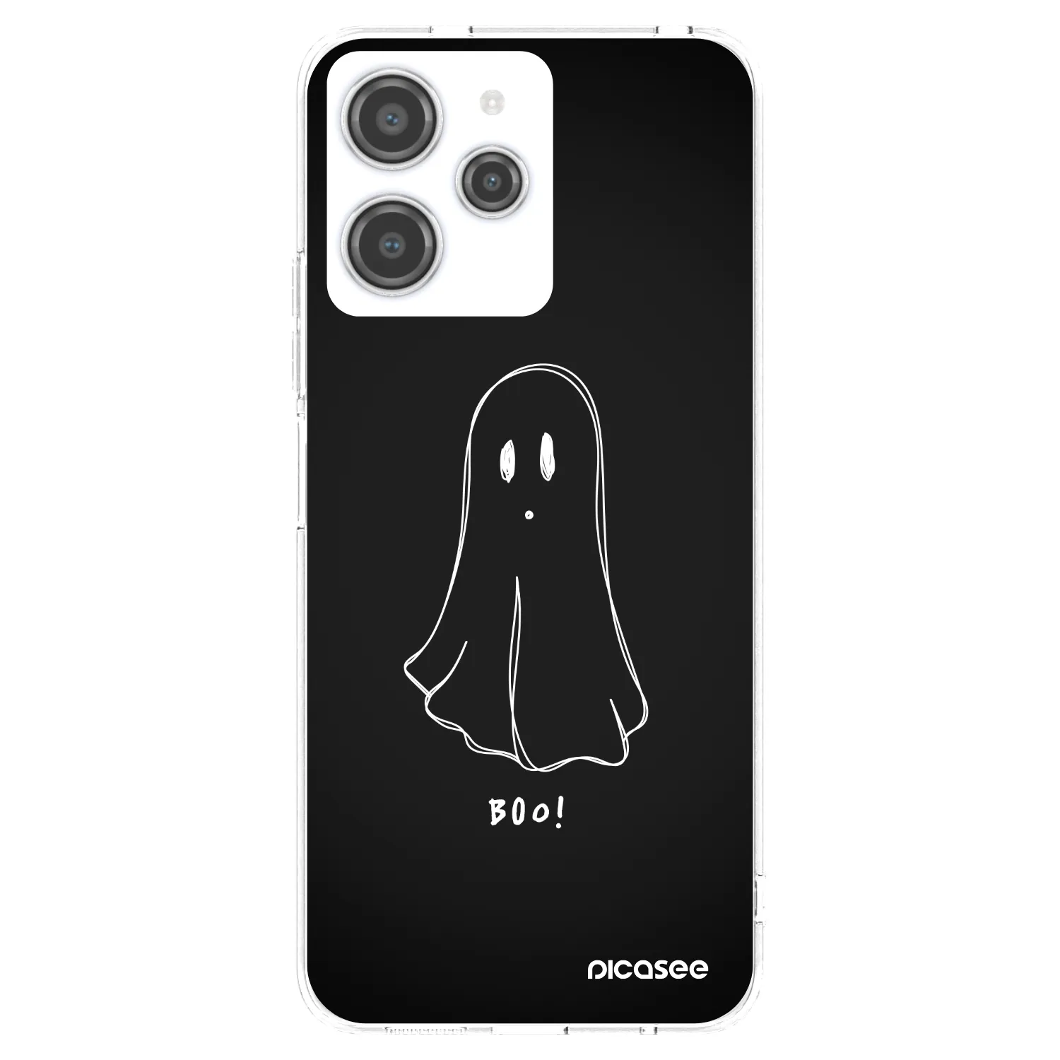 Picasee Xiaomi Redmi 12 4G Hülle - Transparentes Silikon - Ghost 2