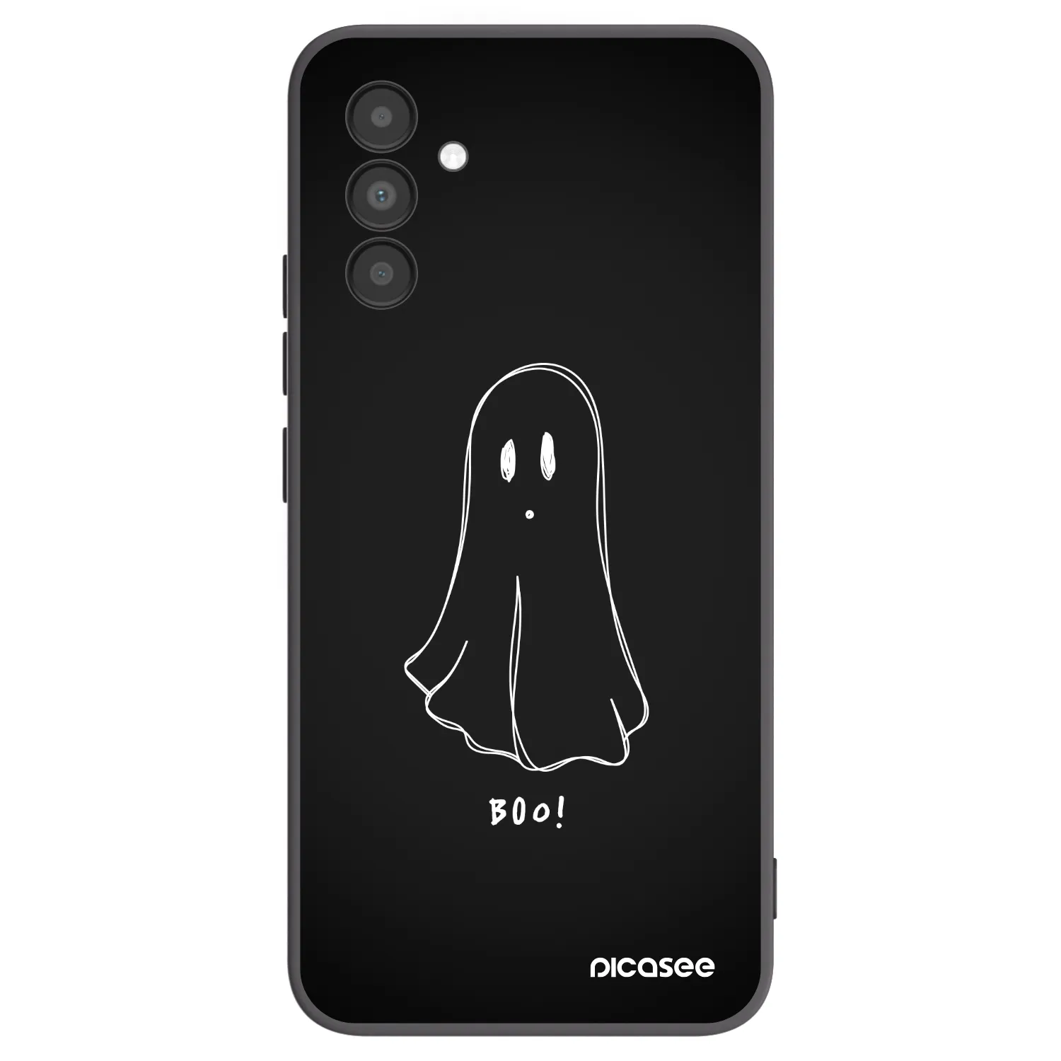 Picasee Samsung Galaxy A04s A047F Hülle - Schwarzes Silikon - Ghost 2