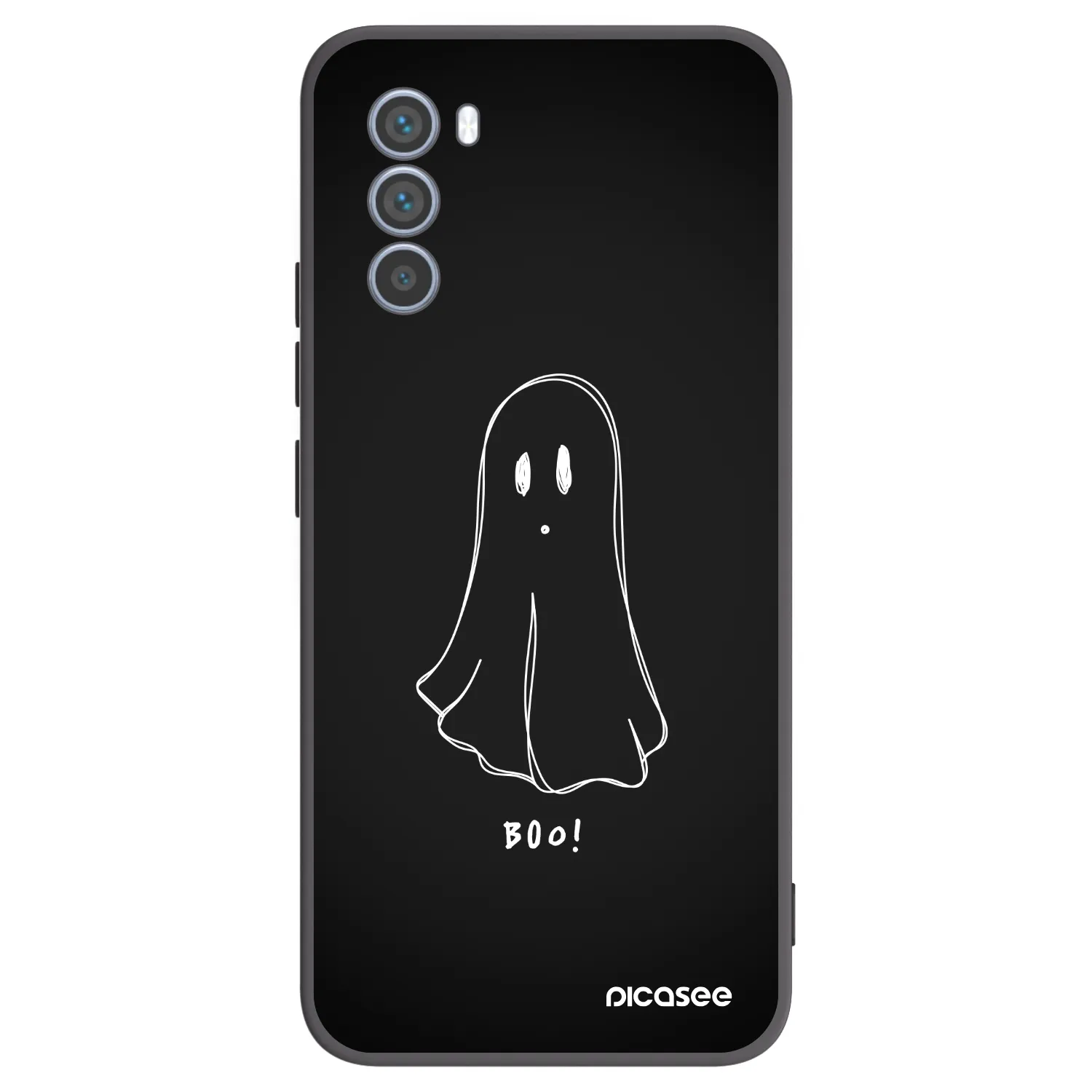 Picasee Motorola Moto G62 Hülle - Schwarzes Silikon - Ghost 2