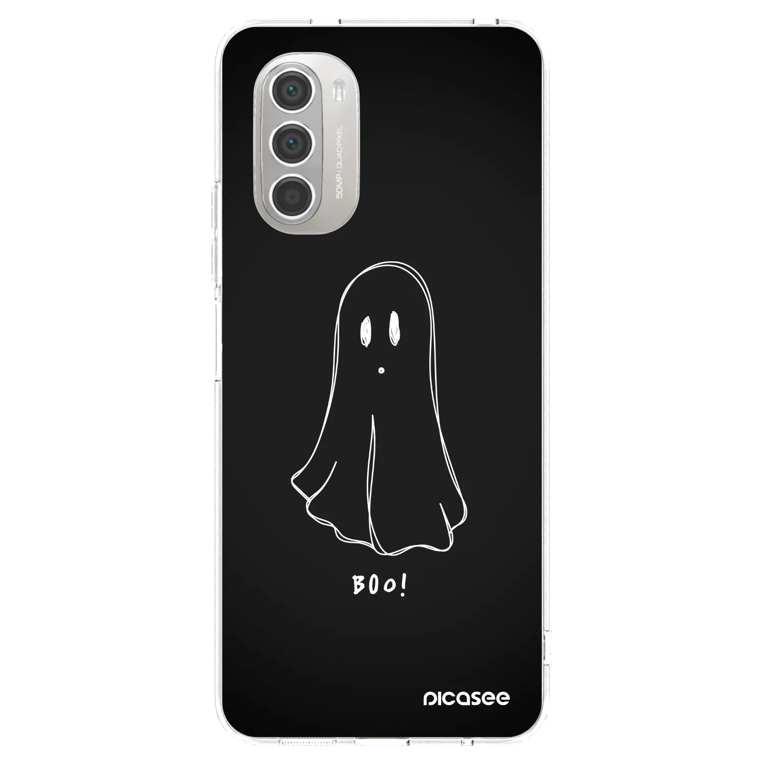 Picasee Motorola Moto G51 Hülle - Transparentes Silikon - Ghost 2