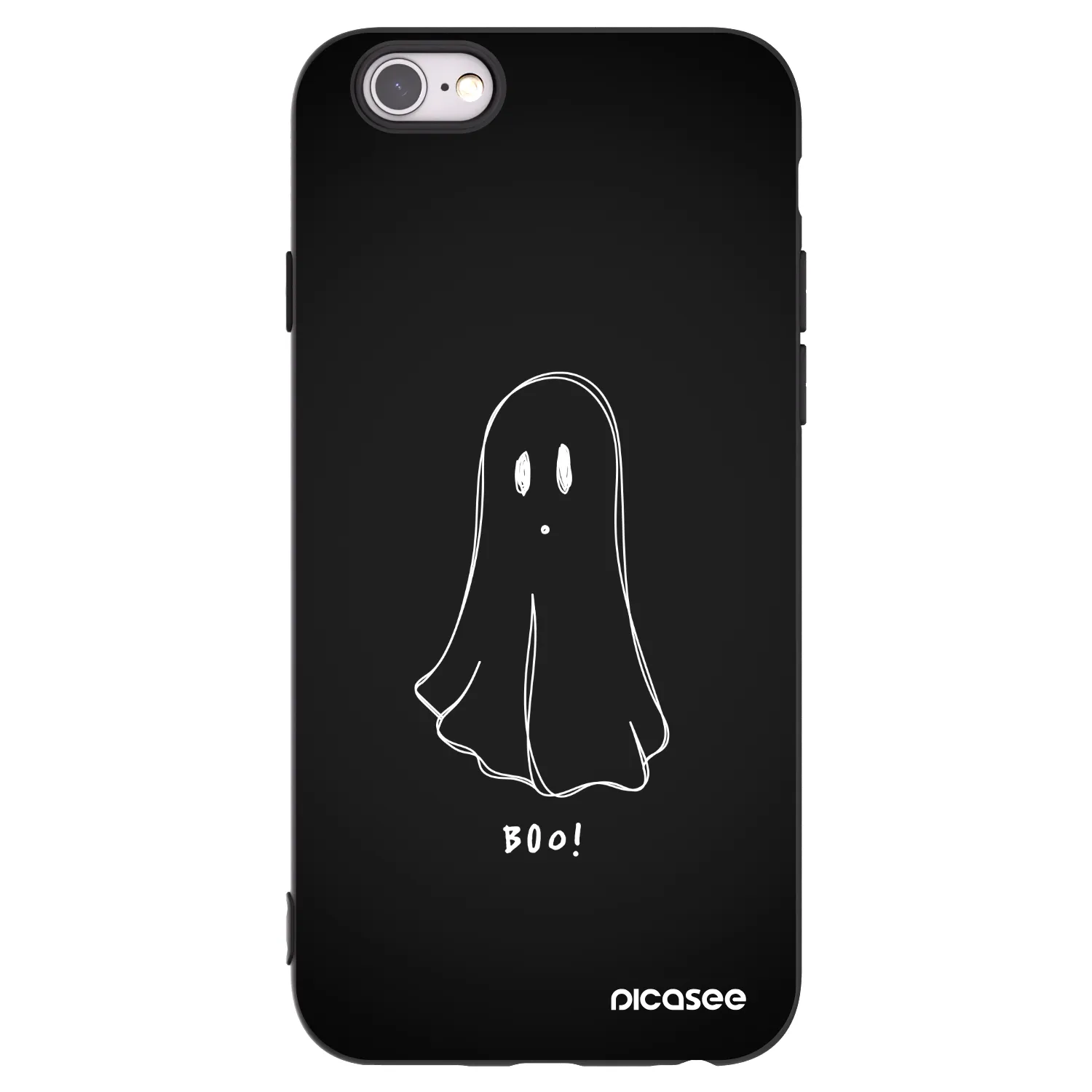 Picasee Apple iPhone 6/6S Hülle - Schwarzes Silikon - Ghost 2