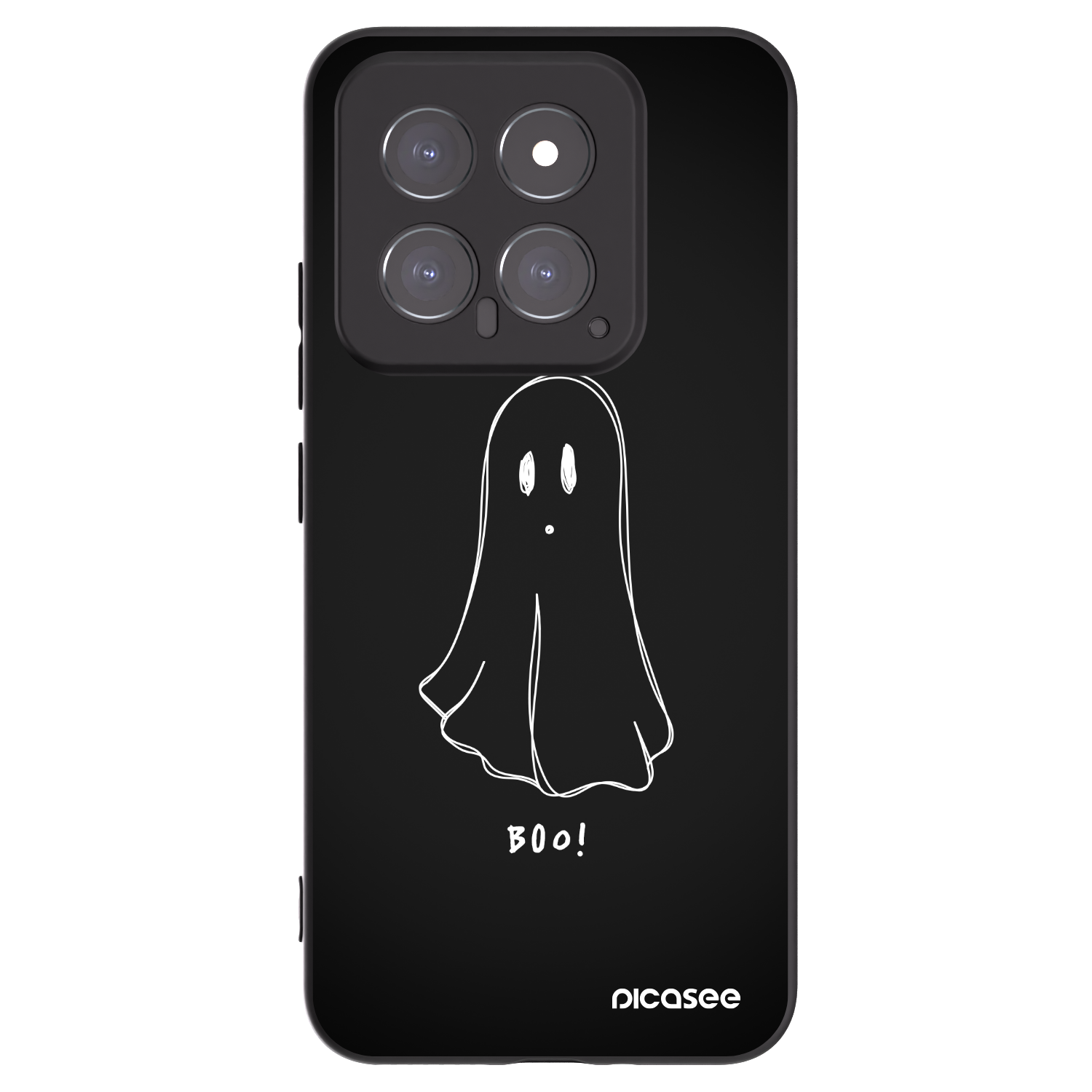 Picasee Xiaomi 14 Hülle - Schwarzes Silikon - Ghost 2