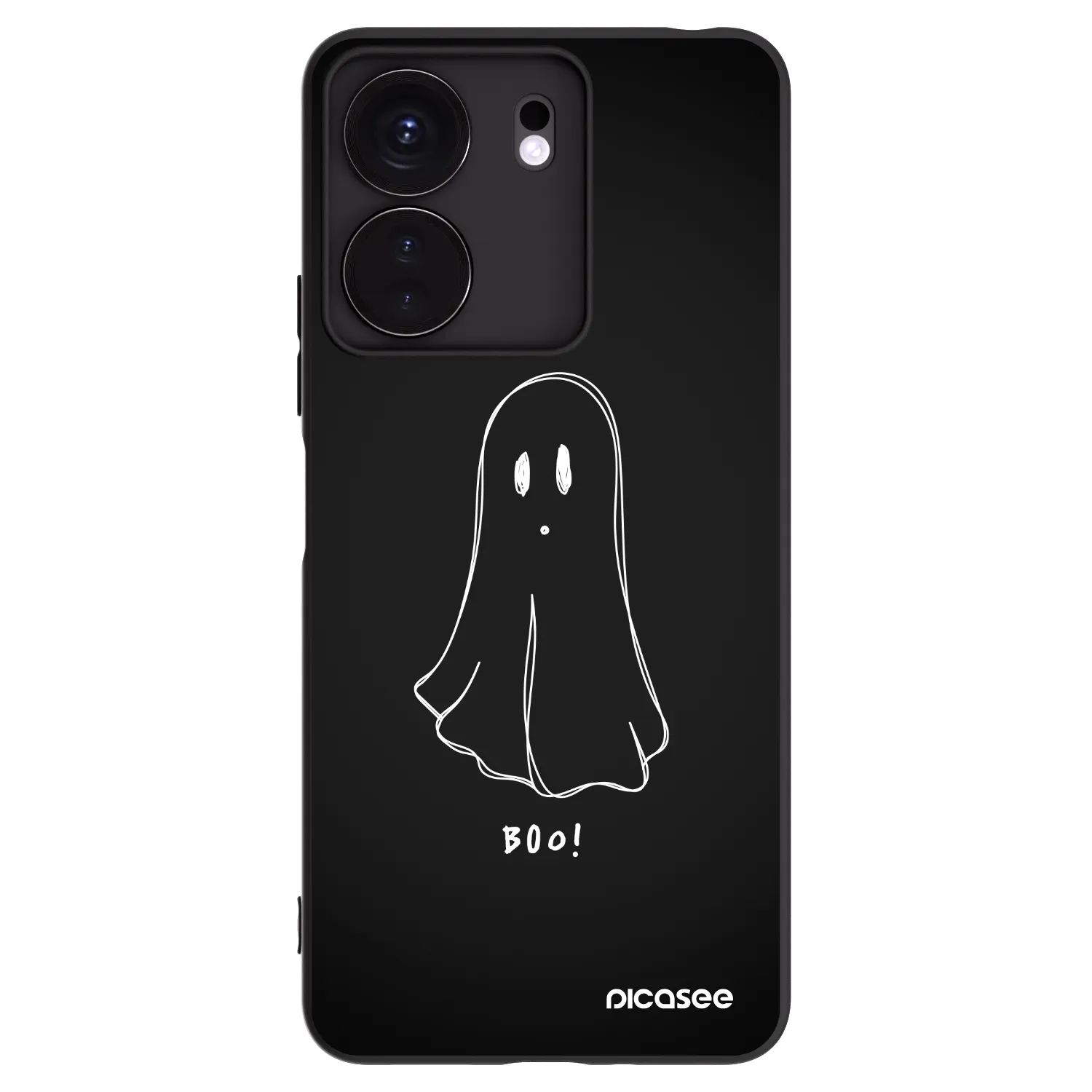 Picasee Xiaomi Redmi 13C 4G Hülle - Schwarzes Silikon - Ghost 2