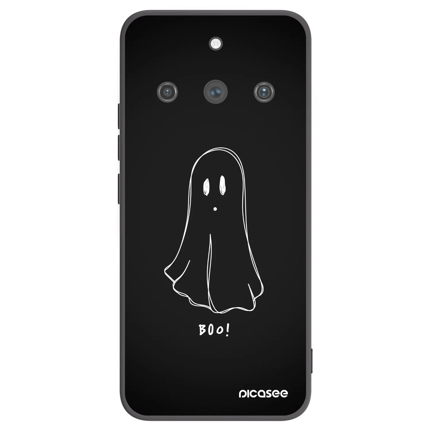 Picasee Realme 11 Pro+ Hülle - Schwarzes Silikon - Ghost 2
