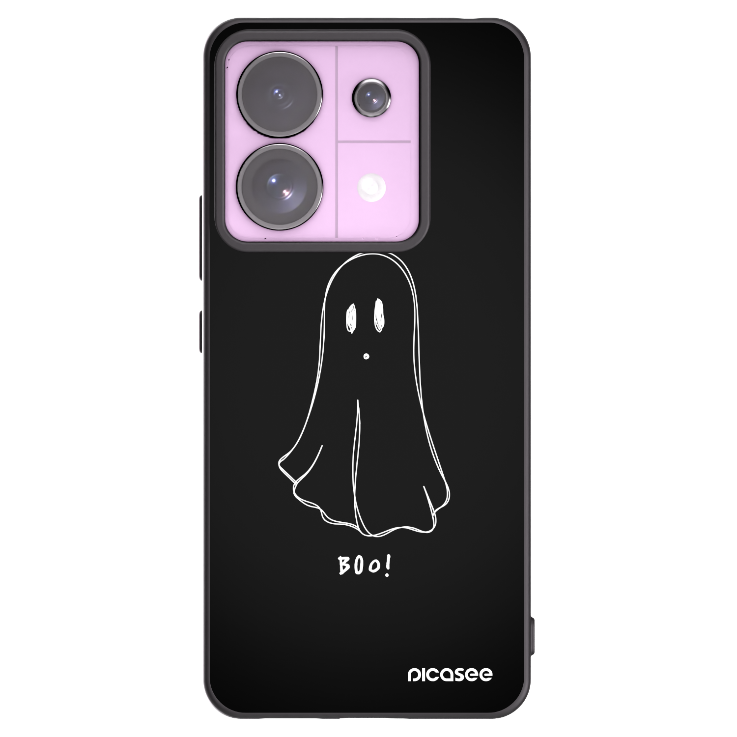 Picasee Xiaomi Redmi Note 13 Pro 5G Hülle - Schwarzes Silikon - Ghost 2