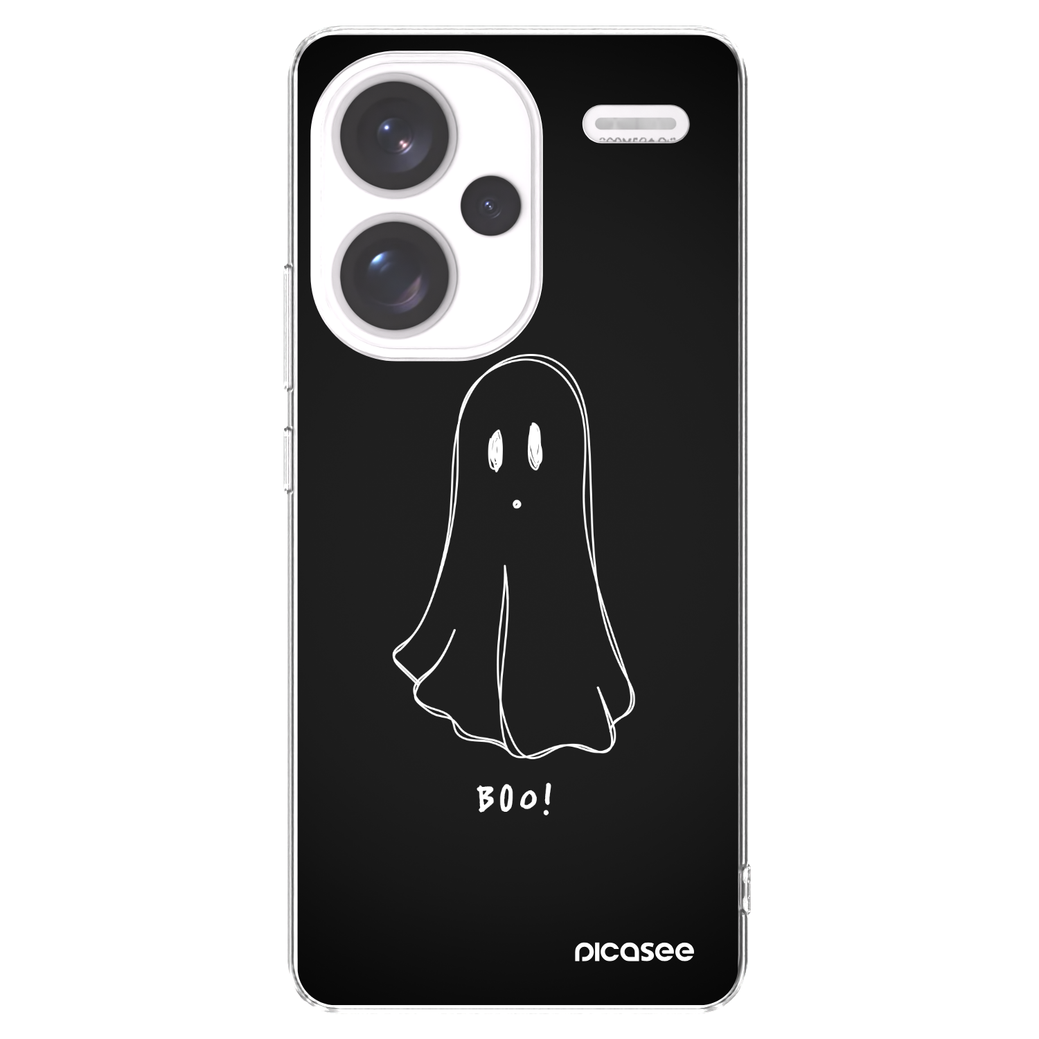 Picasee Xiaomi Redmi Note 13 Pro+ 5G Hülle - Transparentes Silikon - Ghost 2