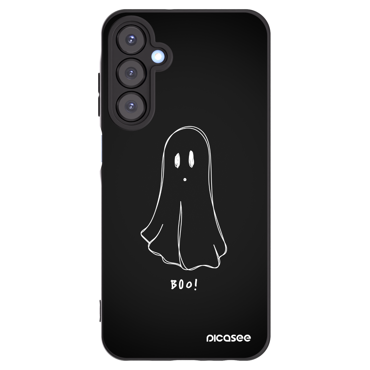 Picasee Samsung Galaxy A25 A256B 5G Hülle - Schwarzes Silikon - Ghost 2