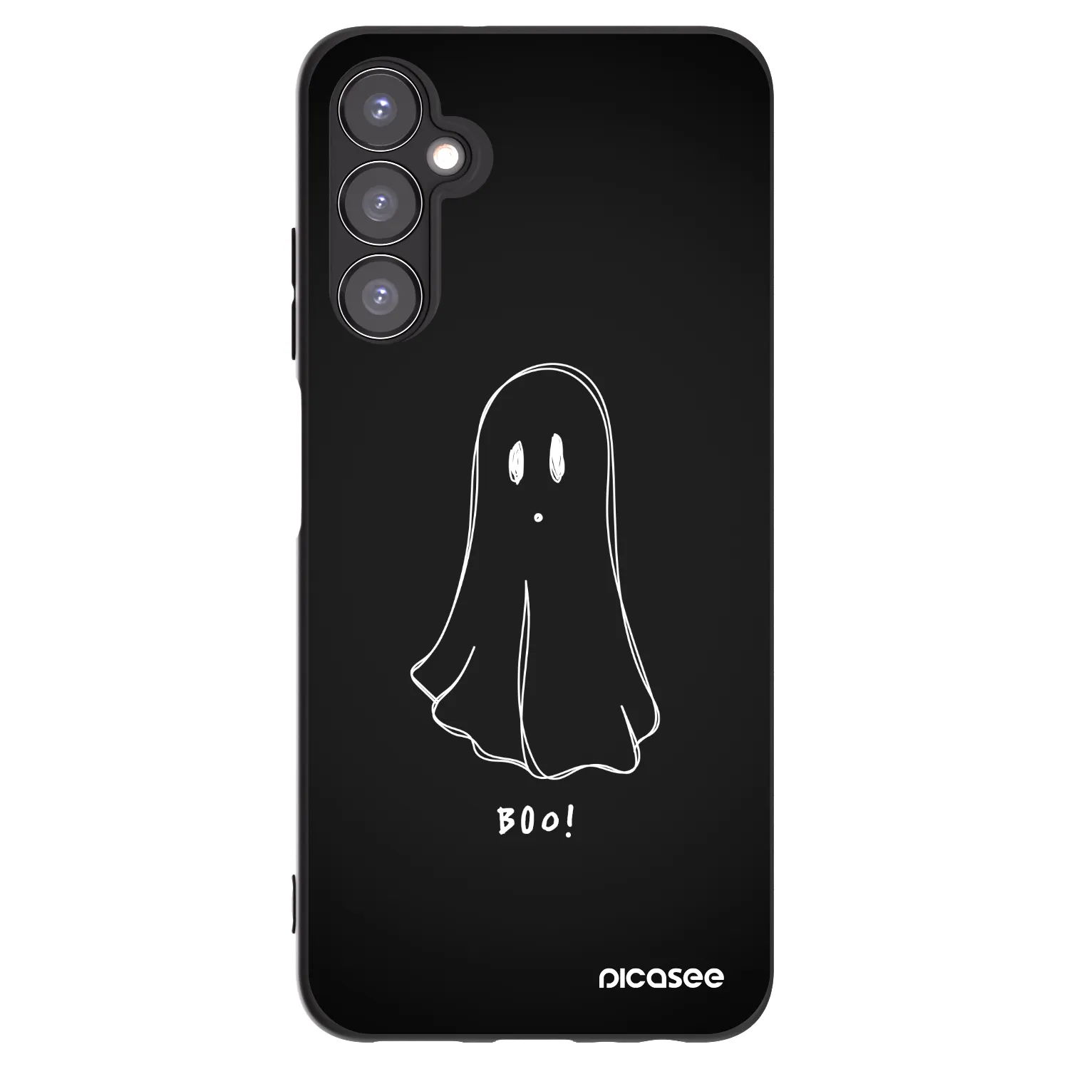 Picasee Samsung Galaxy A05s A057G Hülle - Schwarzes Silikon - Ghost 2