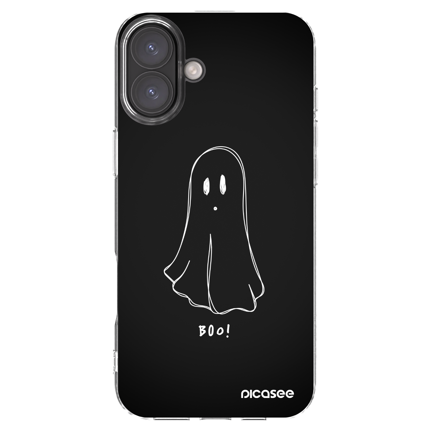 Picasee Apple iPhone 16 Plus Hülle - Transparentes Silikon - Ghost 2