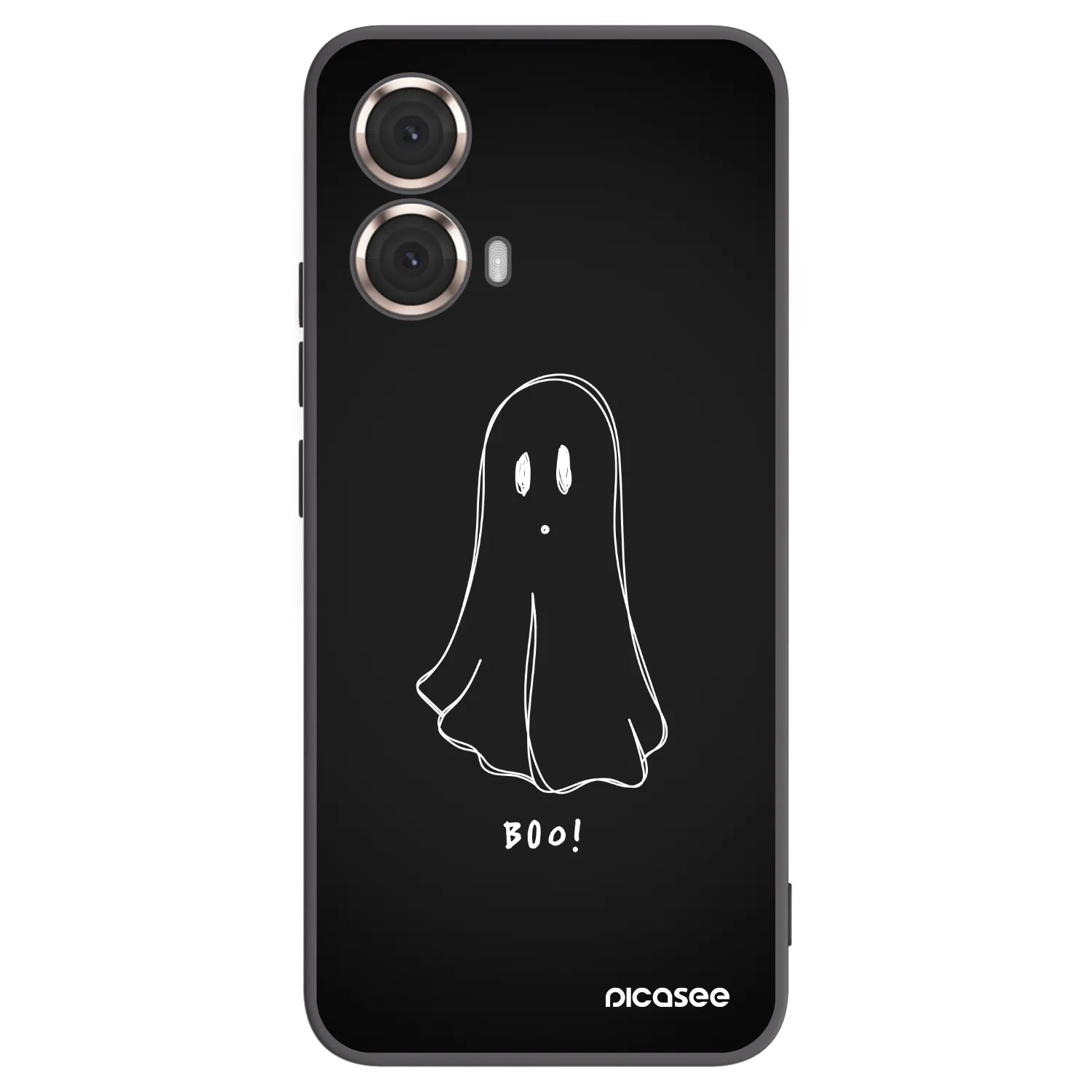Picasee Motorola Moto G85 Hülle - Schwarzes Silikon - Ghost 2