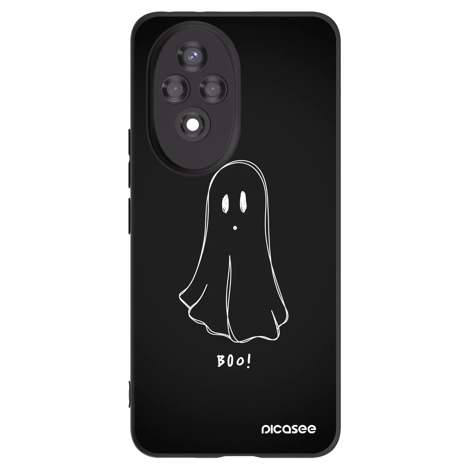 Picasee Honor 200 Pro 5G Hülle - Schwarzes Silikon - Ghost 2