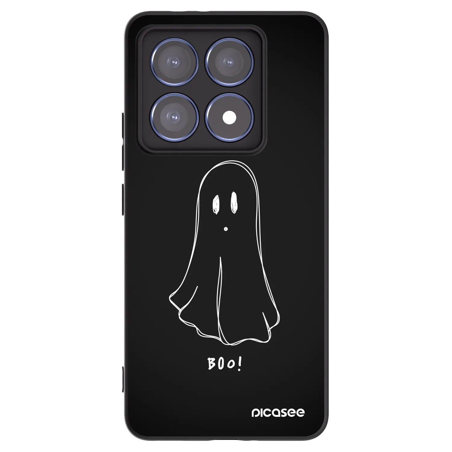 Picasee Xiaomi 14T Pro Hülle - Schwarzes Silikon - Ghost 2
