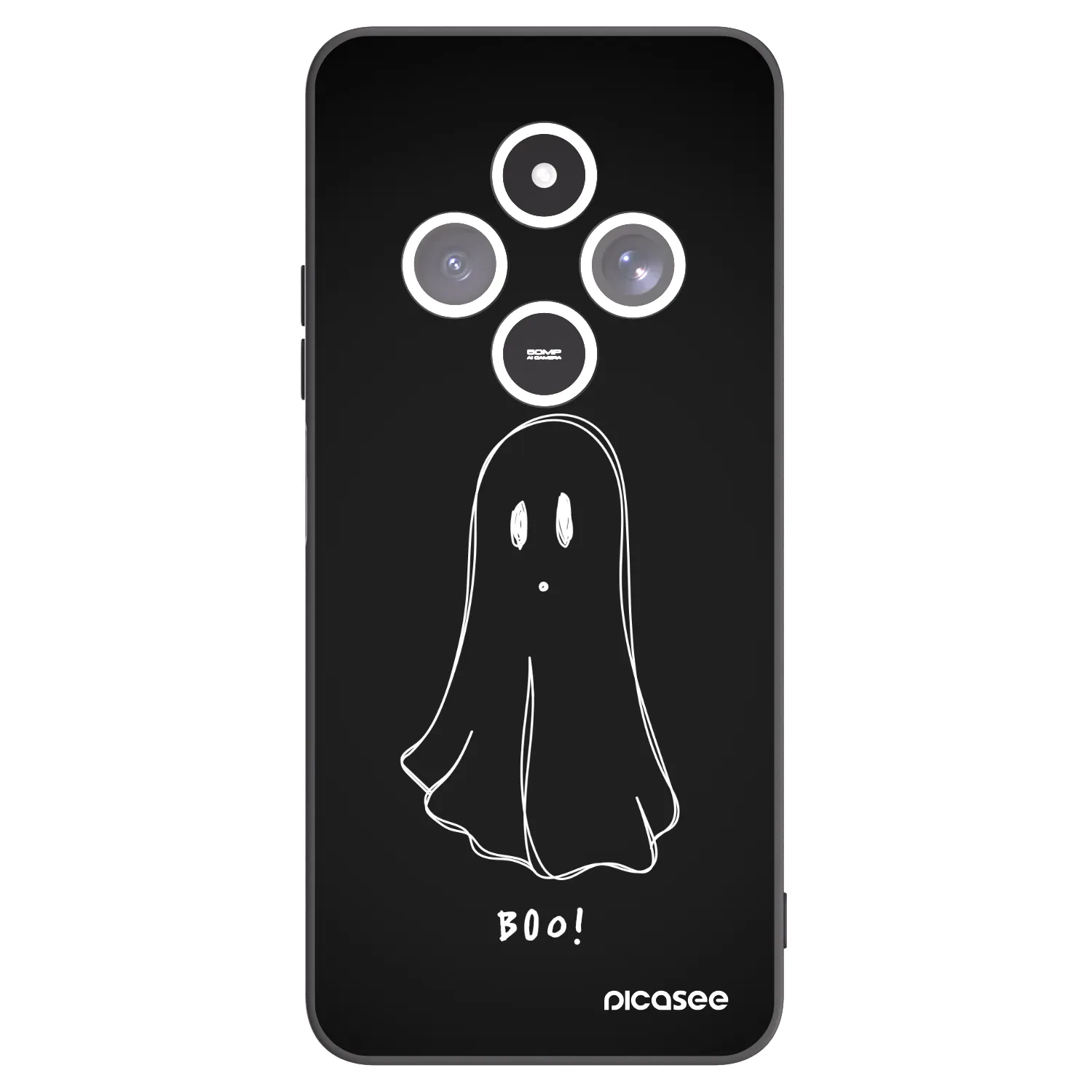 Picasee Xiaomi Redmi 14C Hülle - Schwarzes Silikon - Ghost 2