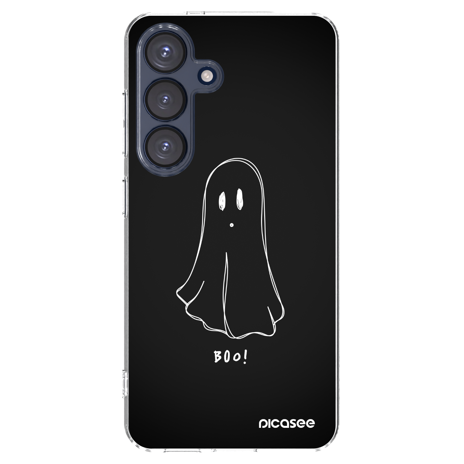 Picasee Samsung Galaxy S25 5G Hülle - Transparentes Silikon - Ghost 2