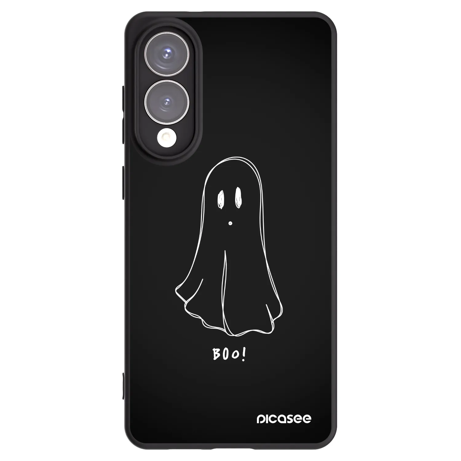 Picasee Samsung Galaxy S25 Edge 5G Hülle - Schwarzes Silikon - Ghost 2