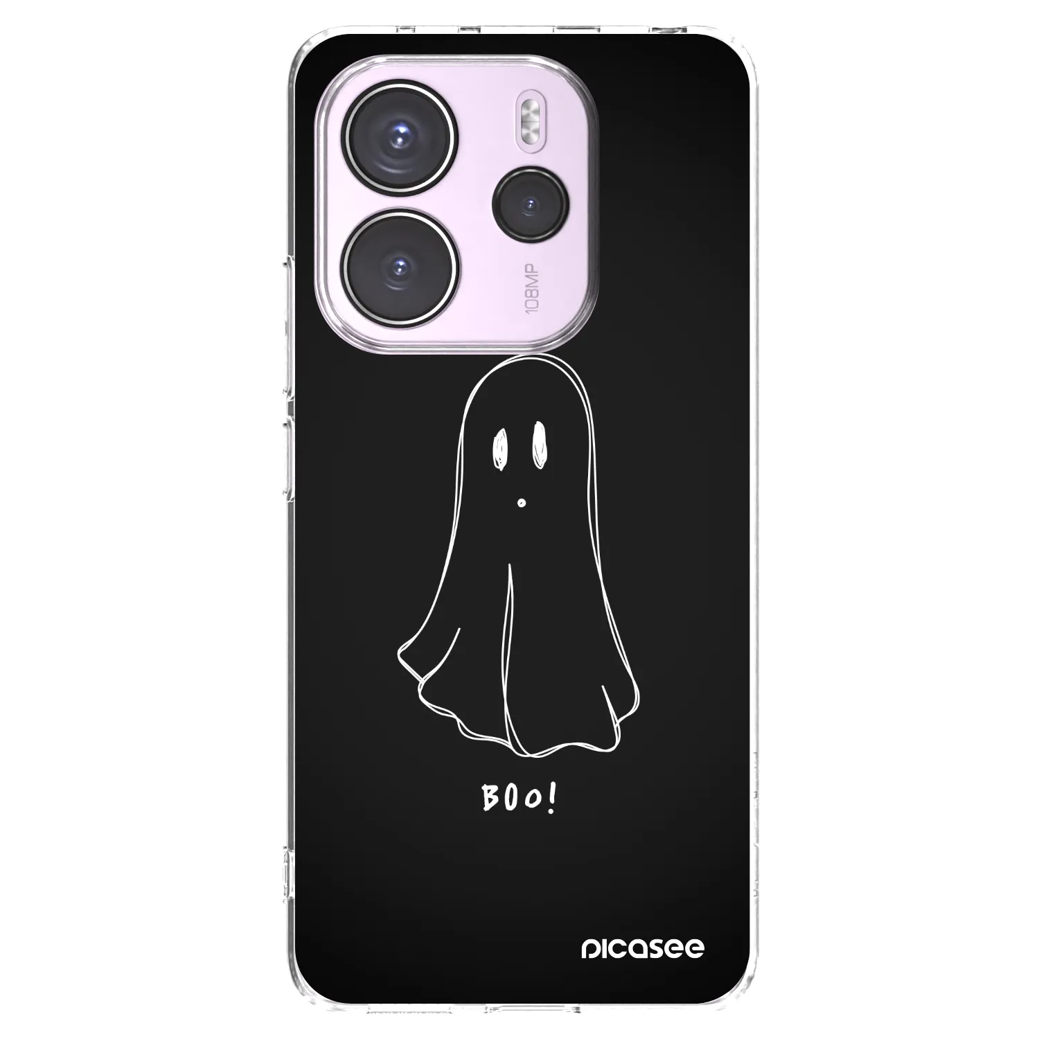 Picasee Xiaomi Redmi Note 14 4G Hülle - Transparentes Silikon - Ghost 2