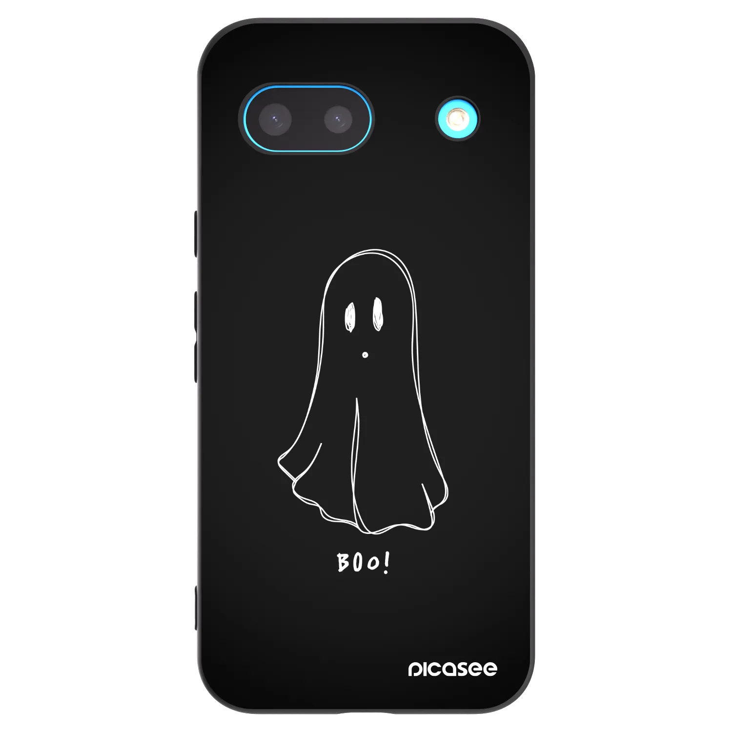 Picasee Google Pixel 8a Hülle - Schwarzes Silikon - Ghost 2