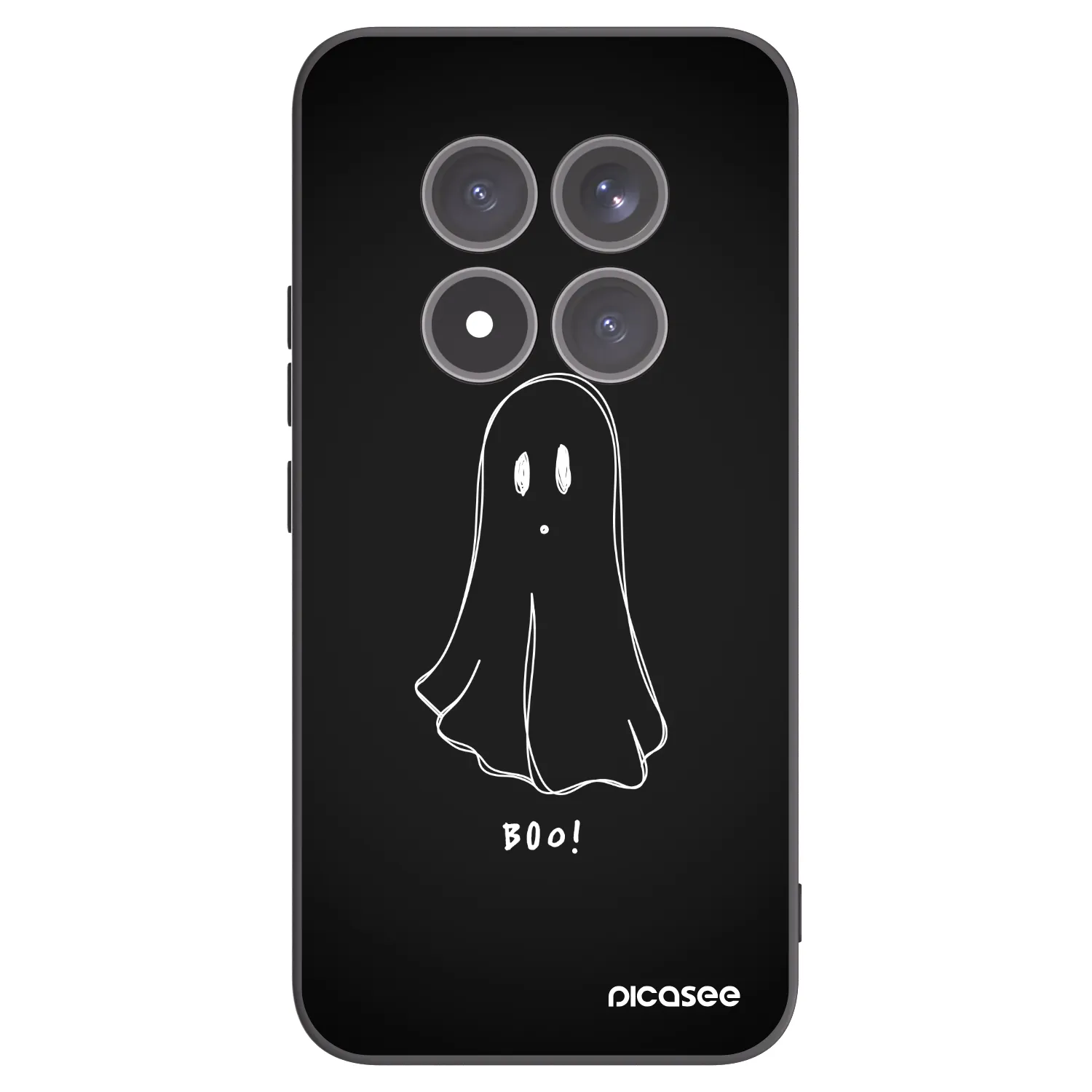 Picasee Xiaomi Redmi Note 15 Pro+ Hülle - Schwarzes Silikon - Ghost 2