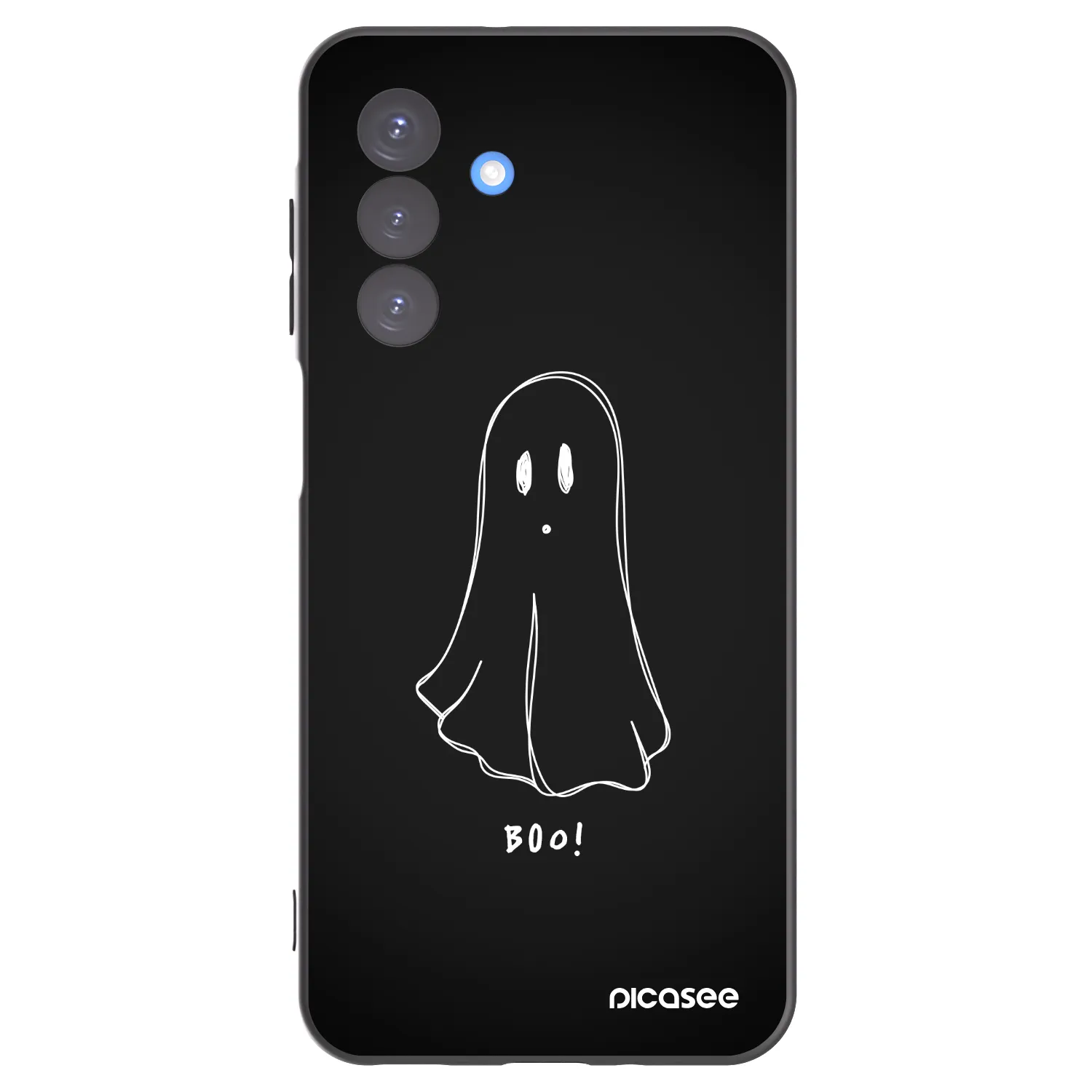 Picasee Samsung Galaxy A17 5G Hülle - Schwarzes Silikon - Ghost 2