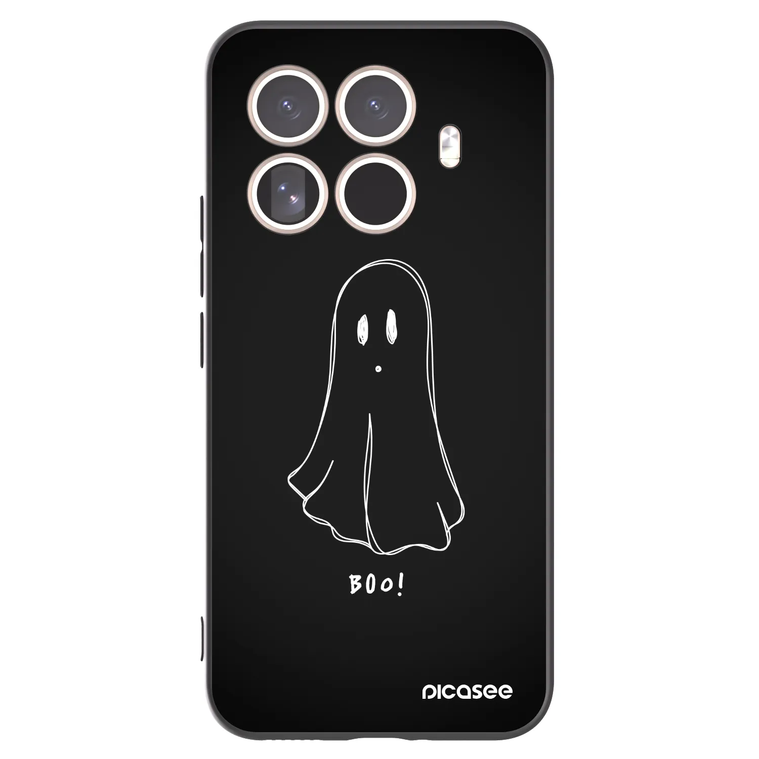 Picasee Xiaomi 15T Pro Hülle - Schwarzes Silikon - Ghost 2