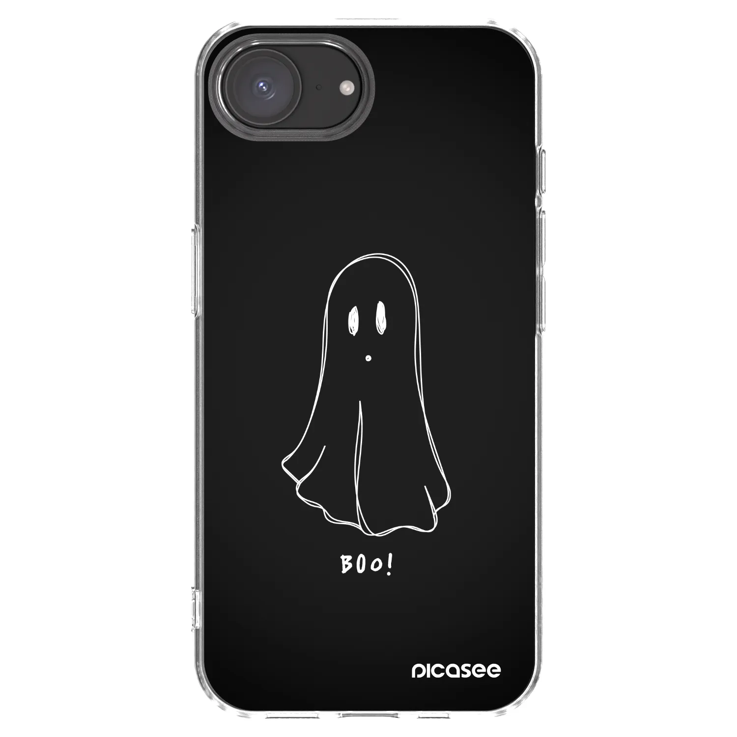 Picasee Apple iPhone 17e Hülle - Transparentes Silikon - Ghost 2