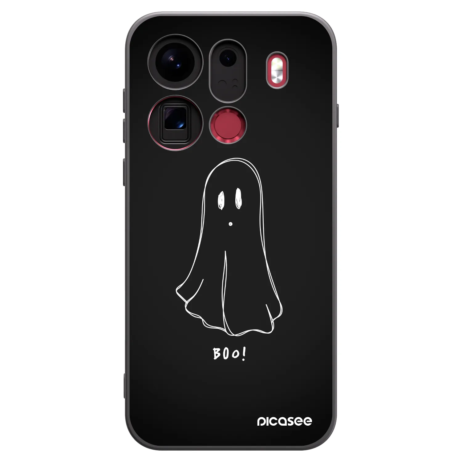 Picasee OPPO Find X9 Pro Hülle - Schwarzes Silikon - Ghost 2