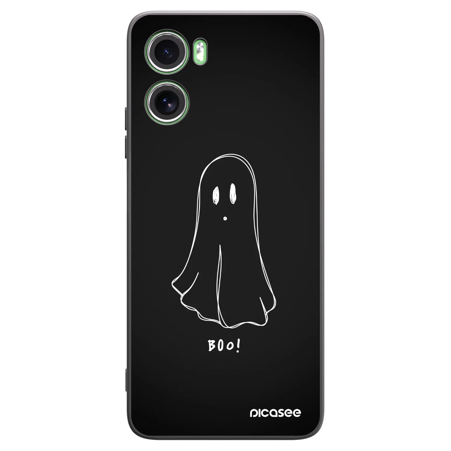 Picasee Motorola Moto G06 Hülle - Schwarzes Silikon - Ghost 2