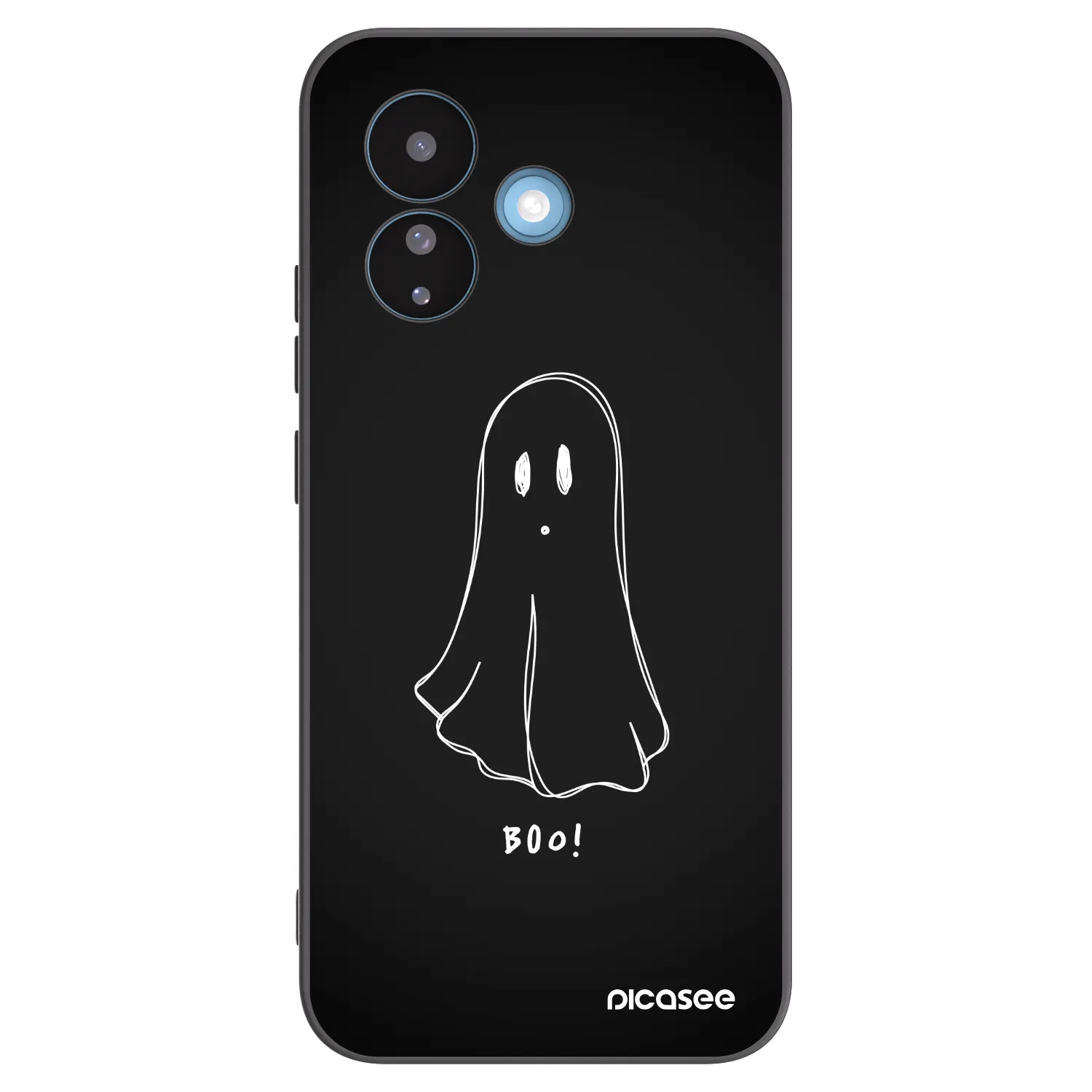 Picasee Xiaomi Redmi Note 17 Pro 5G Hülle - Schwarzes Silikon - Ghost 2