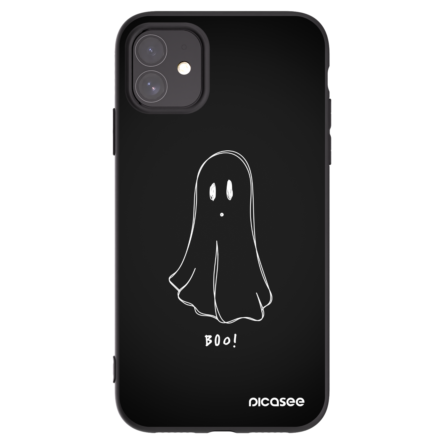 Picasee Apple iPhone 11 Hülle - Schwarzes Silikon - Ghost 2