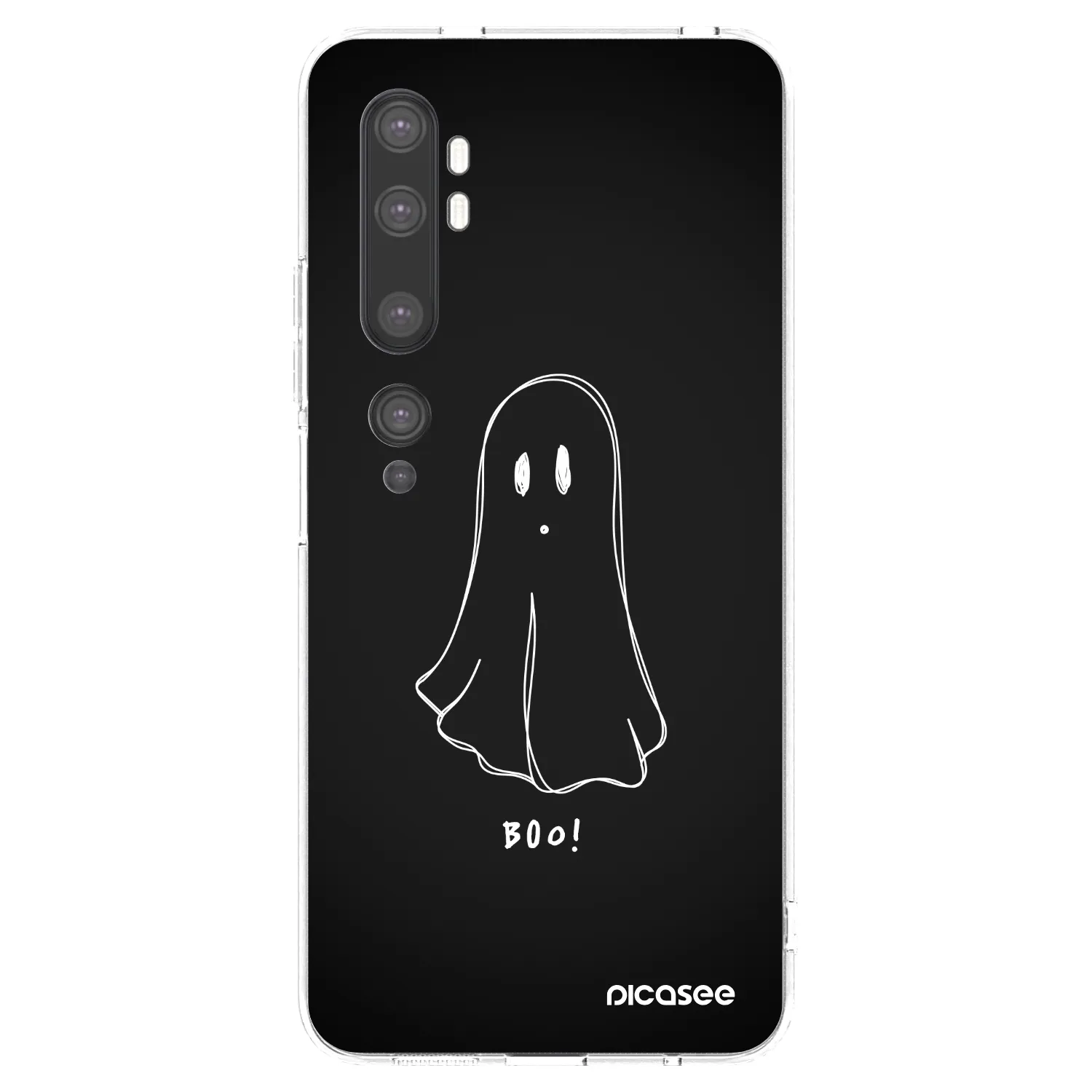 Picasee Xiaomi Mi Note 10 (Pro) Hülle - Transparentes Silikon - Ghost 2