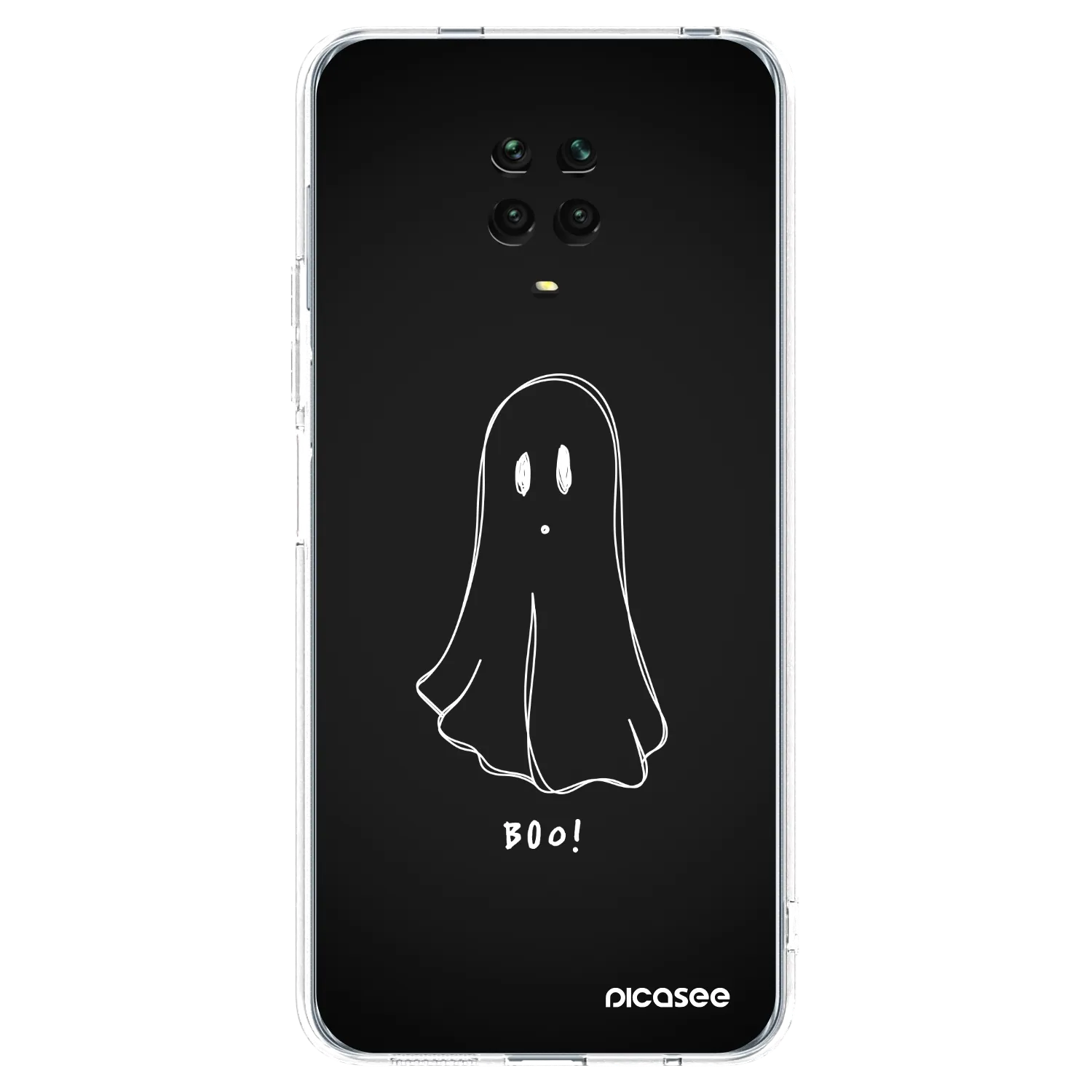 Picasee Xiaomi Redmi Note 9 Pro Hülle - Transparentes Silikon - Ghost 2