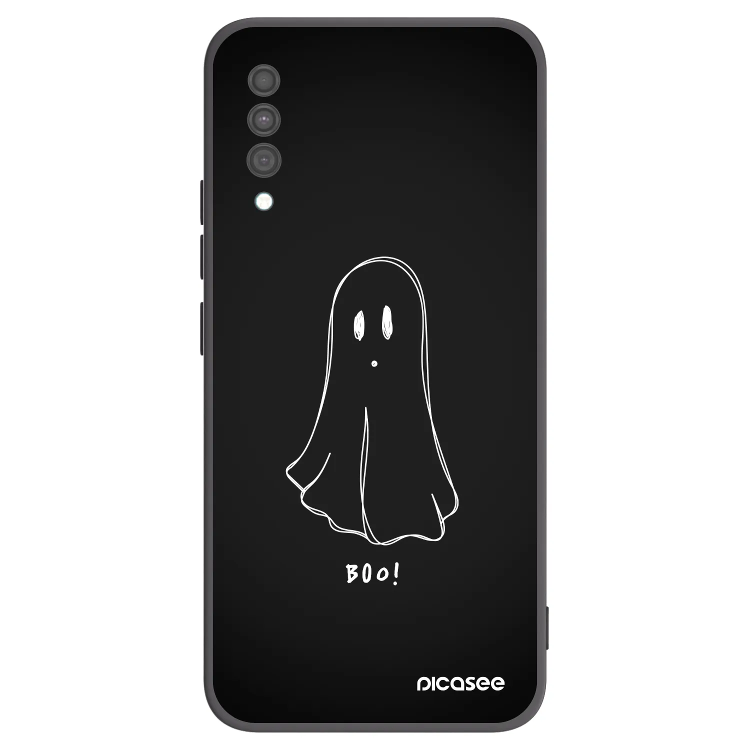Picasee Samsung Galaxy A30s A307F Hülle - Schwarzes Silikon - Ghost 2
