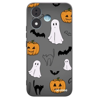 Picasee Xiaomi Redmi Note 17 5G Hülle - Schwarzes Silikon - Spooky crew