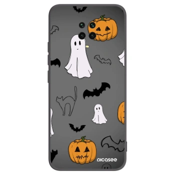 Picasee Xiaomi Redmi Note 9S Hülle - Schwarzes Silikon - Spooky crew