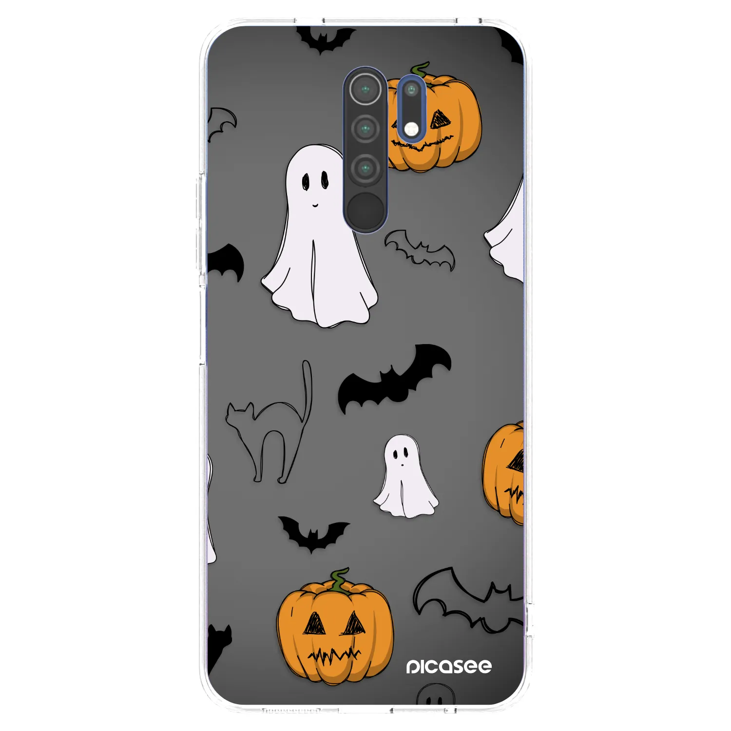 Picasee Xiaomi Redmi 9 Hülle - Transparentes Silikon - Spooky crew