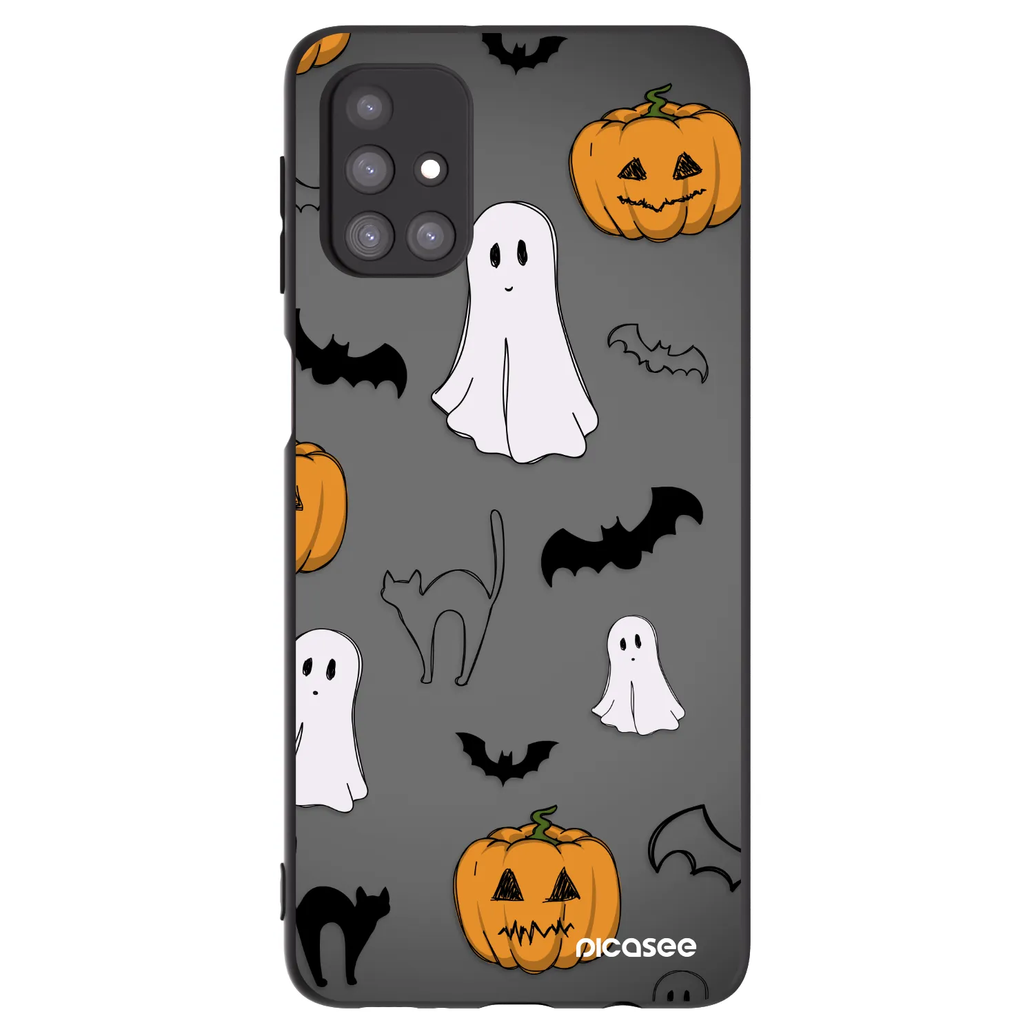 Picasee Samsung Galaxy M31s Hülle - Schwarzes Silikon - Spooky crew
