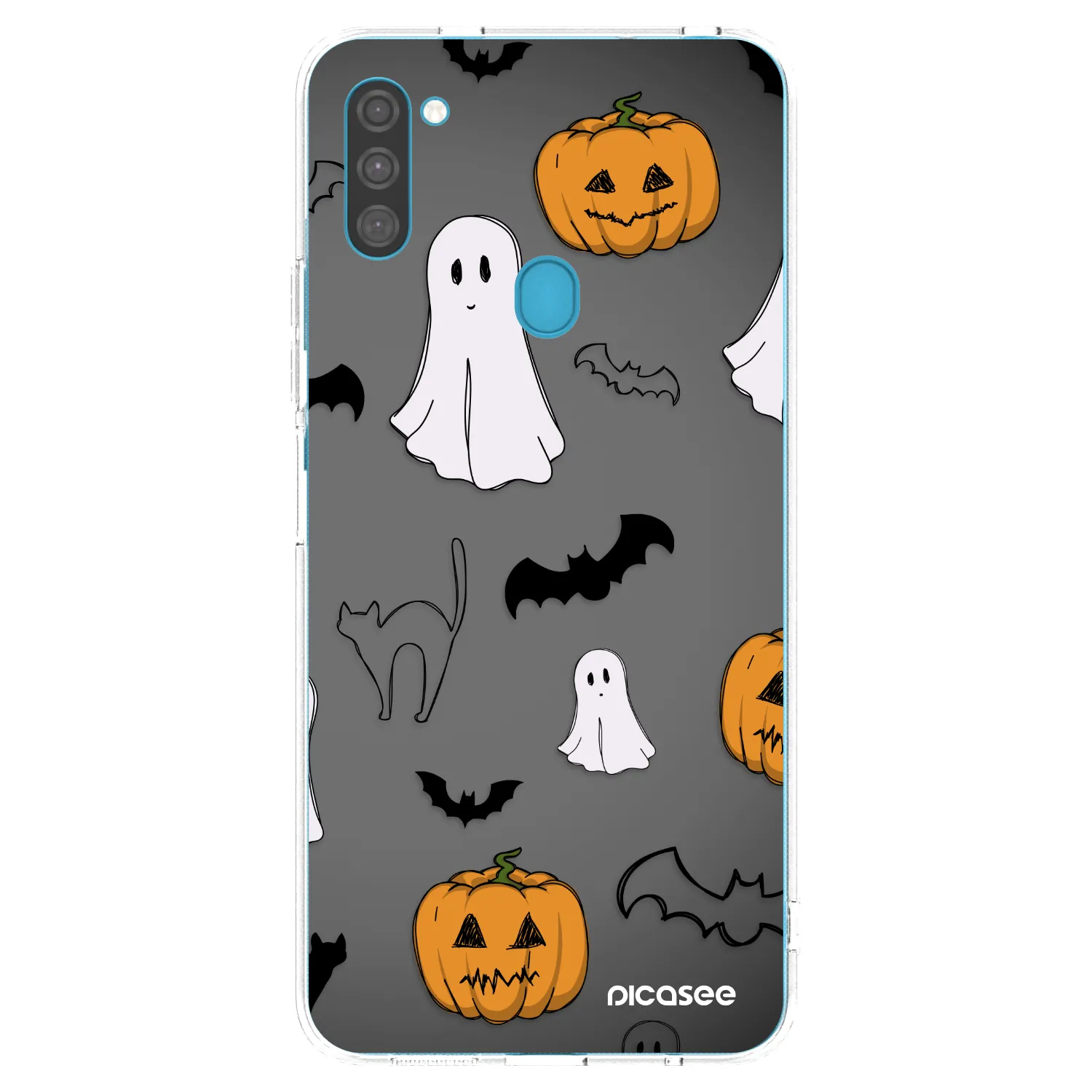 Picasee Samsung Galaxy M11 Hülle - Transparentes Silikon - Spooky crew