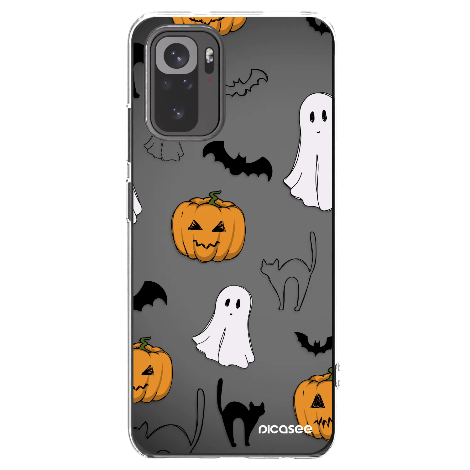 Picasee Xiaomi Redmi Note 10 Hülle - Transparentes Silikon - Spooky crew