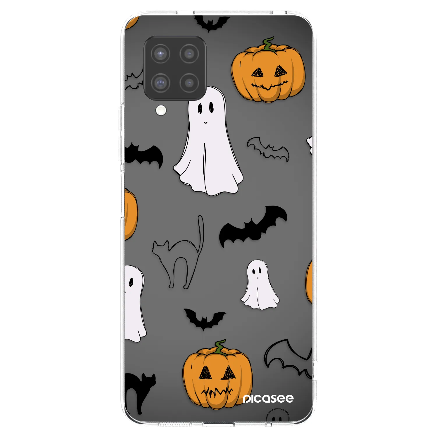 Picasee Samsung Galaxy A42 A426B Hülle - Transparentes Silikon - Spooky crew