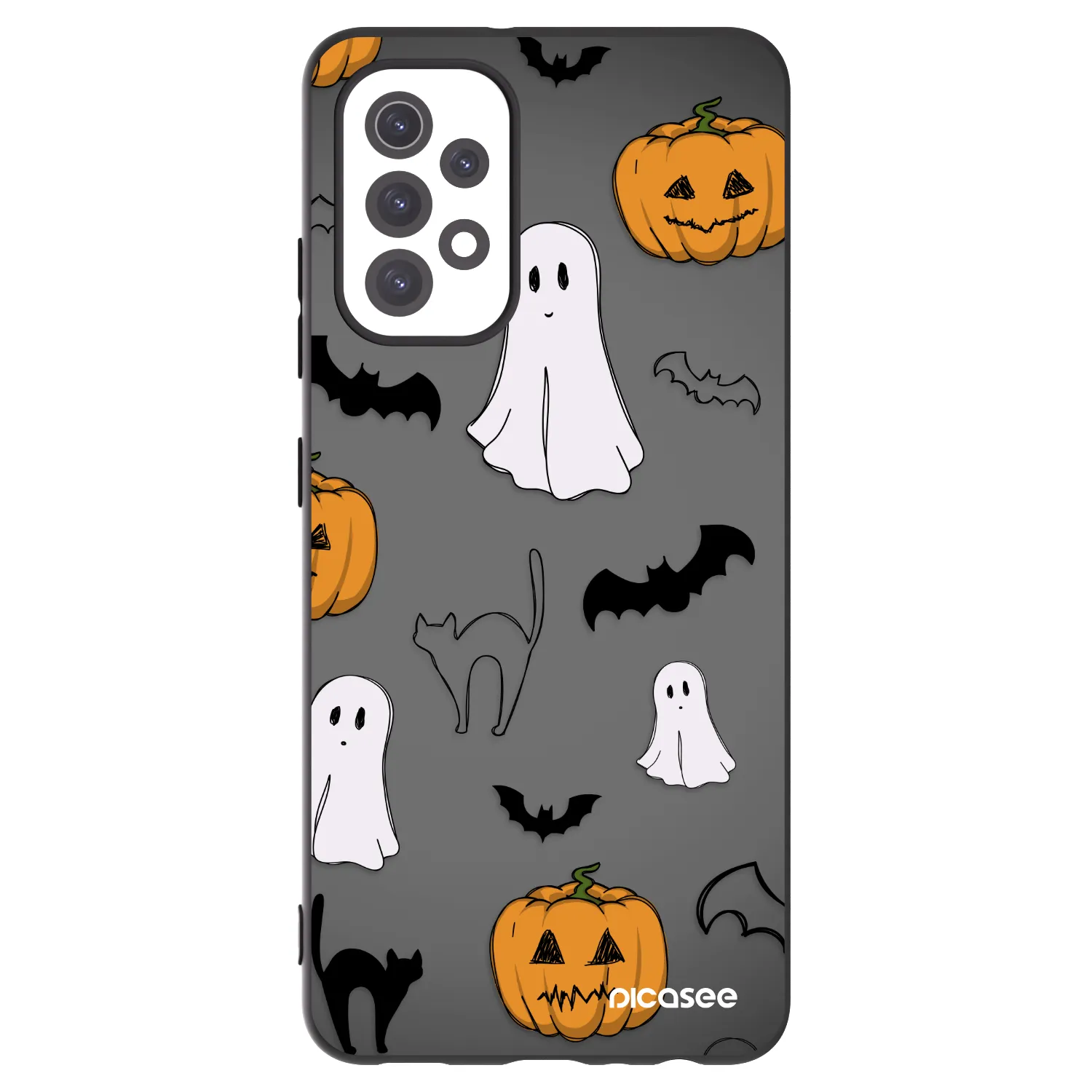 Picasee Samsung Galaxy A32 5G A326B Hülle - Schwarzes Silikon - Spooky crew