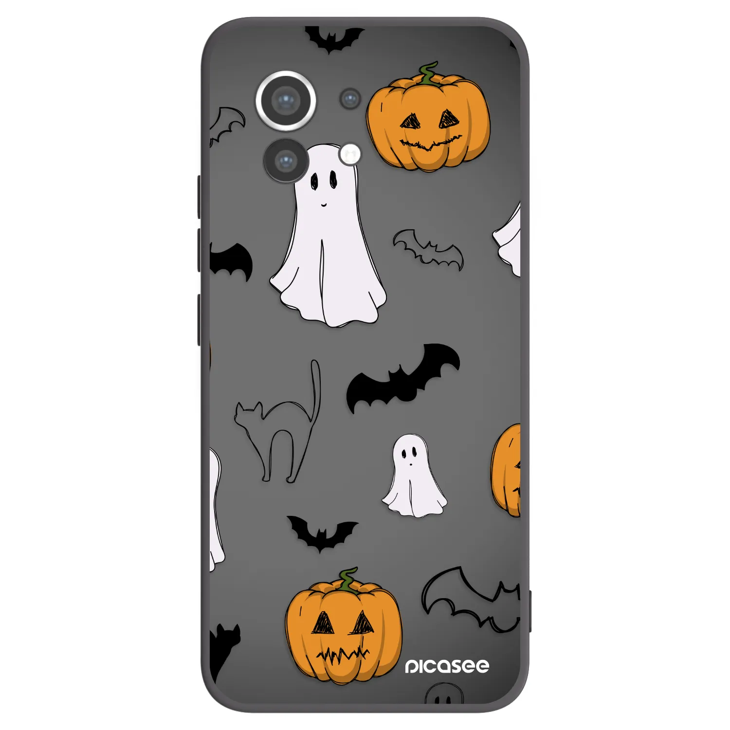 Picasee Xiaomi Mi 11 Hülle - Schwarzes Silikon - Spooky crew